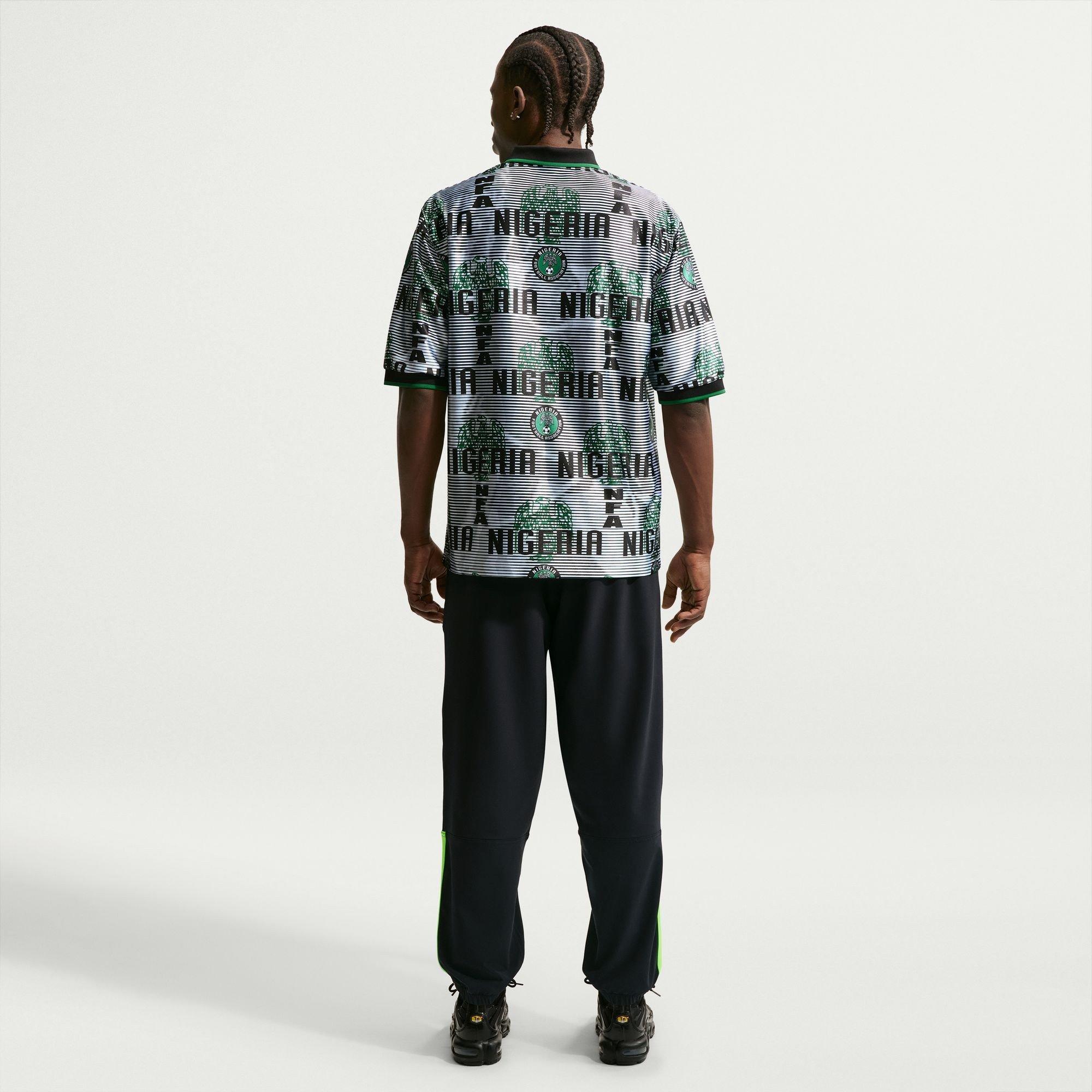 Weiß/Schwarz - Nike - Men's Nigeria Short Sleeve T-Shirt - 5