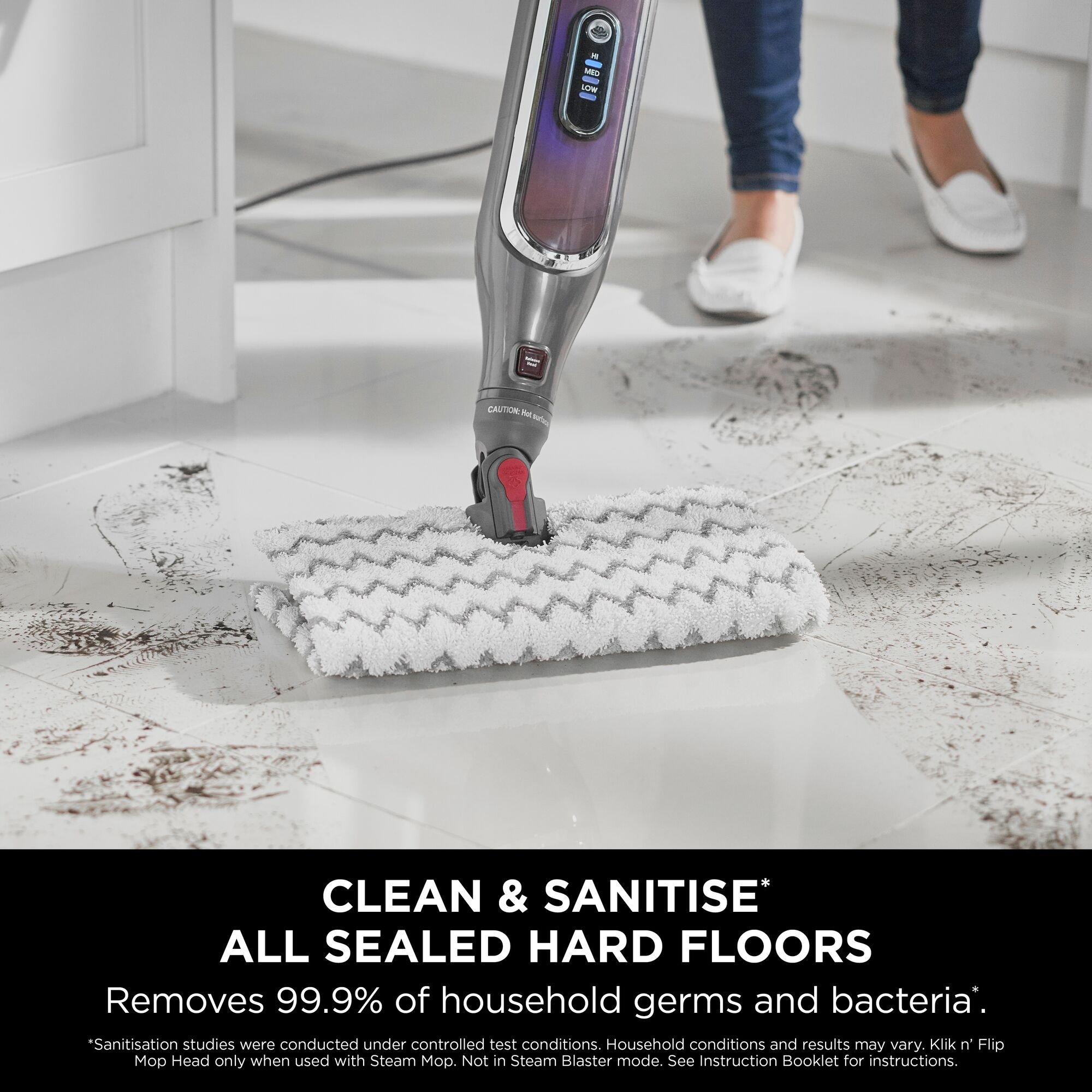 Grey - Shark - Klik n’ Flip Automatic Steam Mop S6003UK - 3