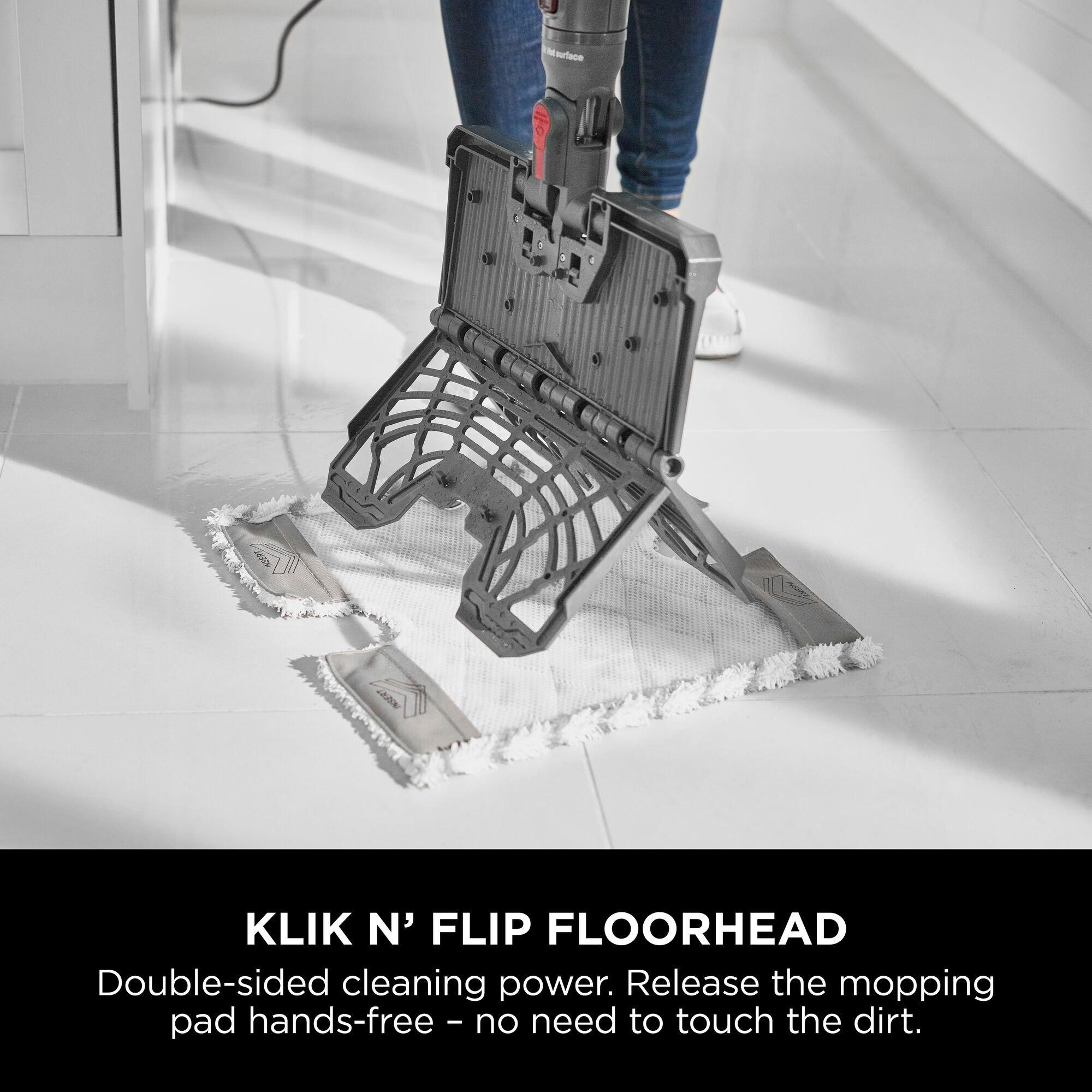 Grey - Shark - Klik n’ Flip Automatic Steam Mop S6003UK - 4