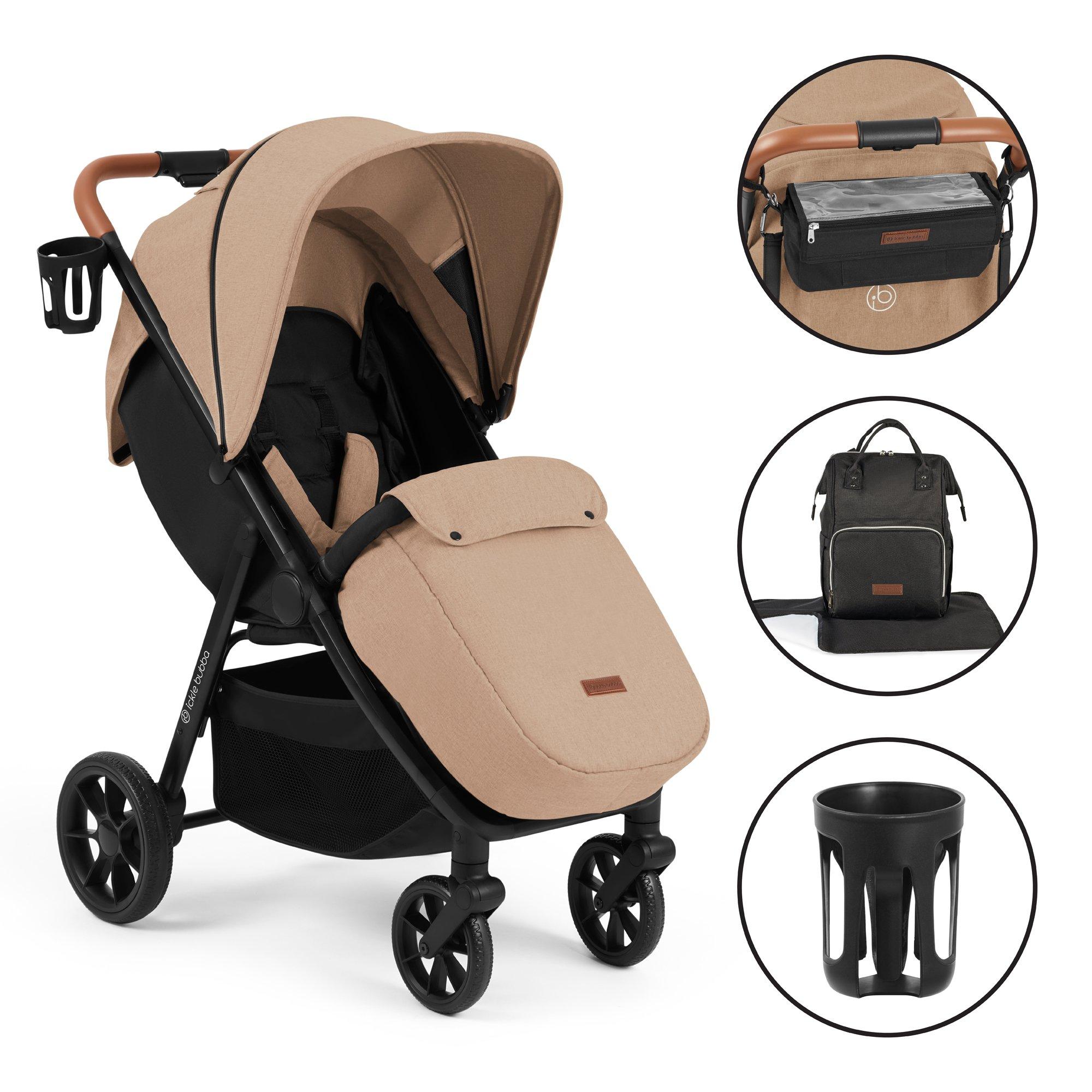 Ickle Bubba  Newborn Stomp Stride Stroller - Prime - Desert - one