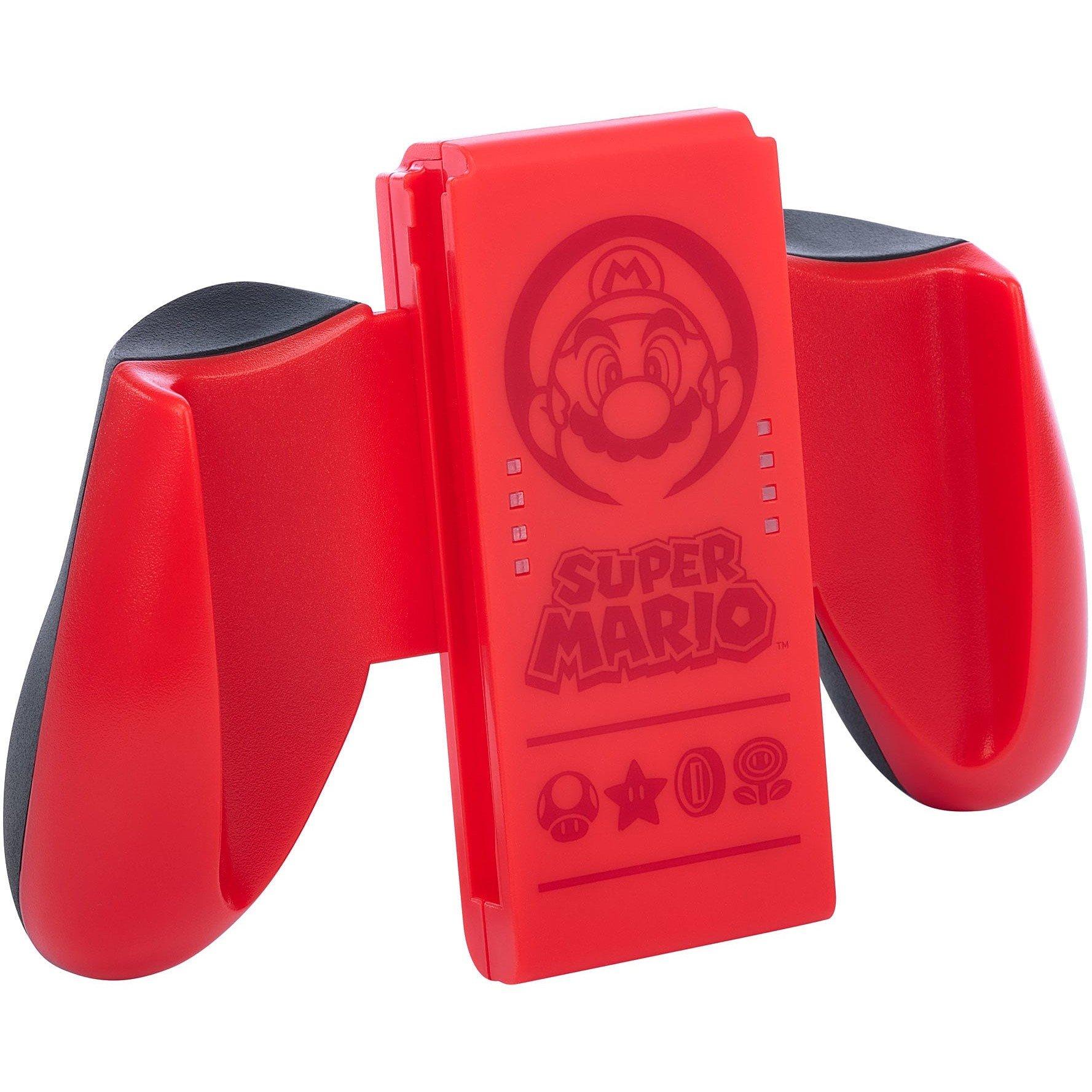 Mario Rot - PowerA - Joy-Con Comfort Grip for Nintendo Switch - Super Mario Red - 3
