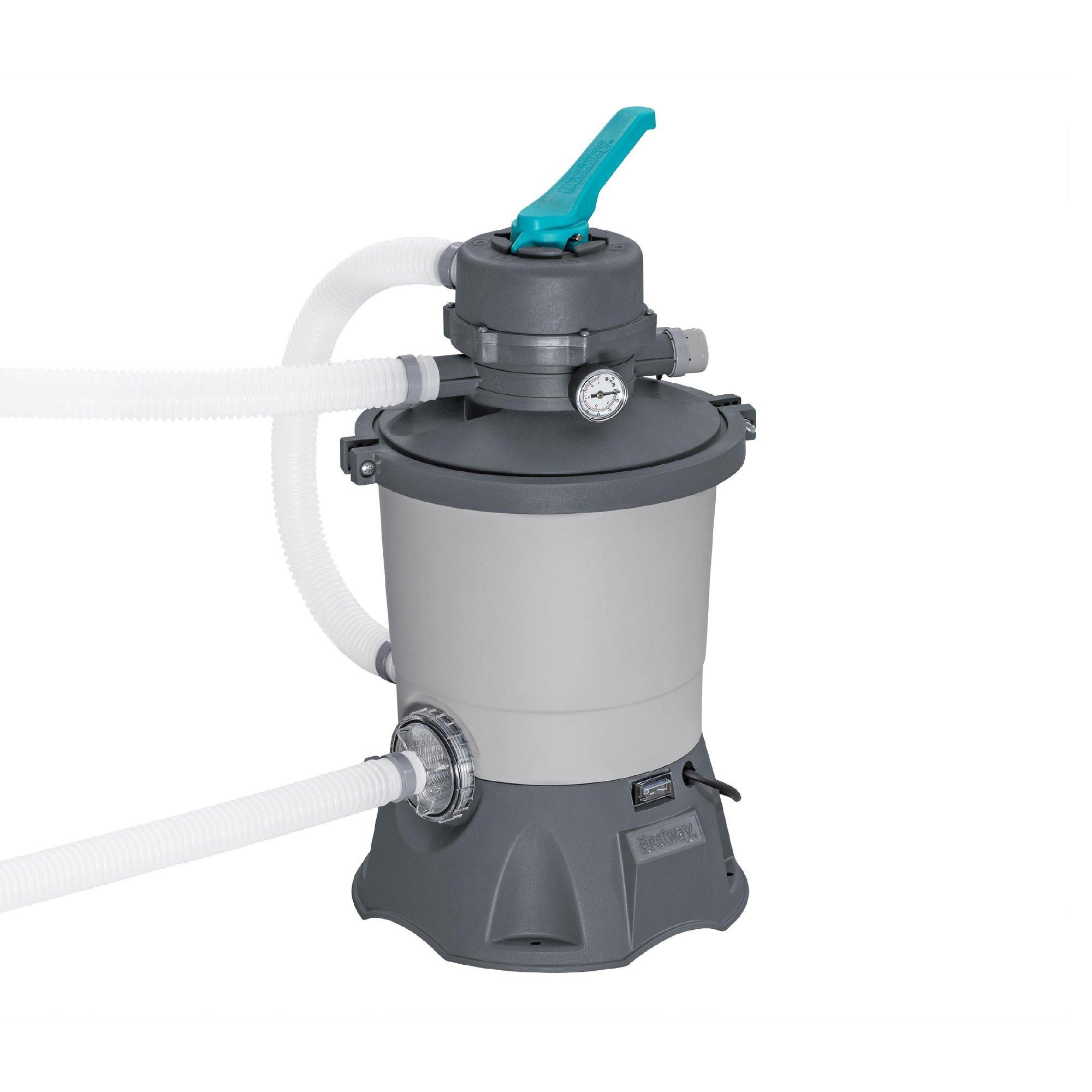 Grey - Bestway - 3596L Above Ground Pool Sand Filter Pump - 1