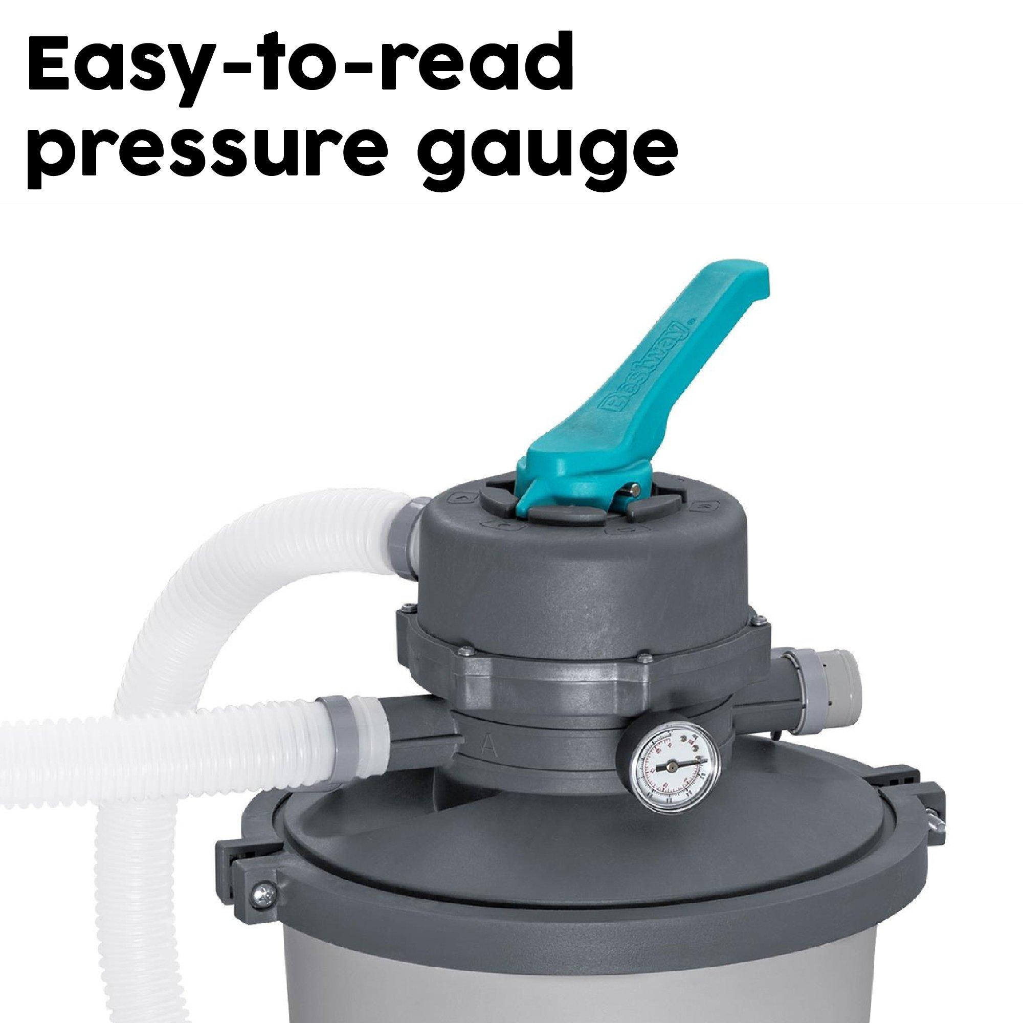 Grey - Bestway - 3596L Above Ground Pool Sand Filter Pump - 4