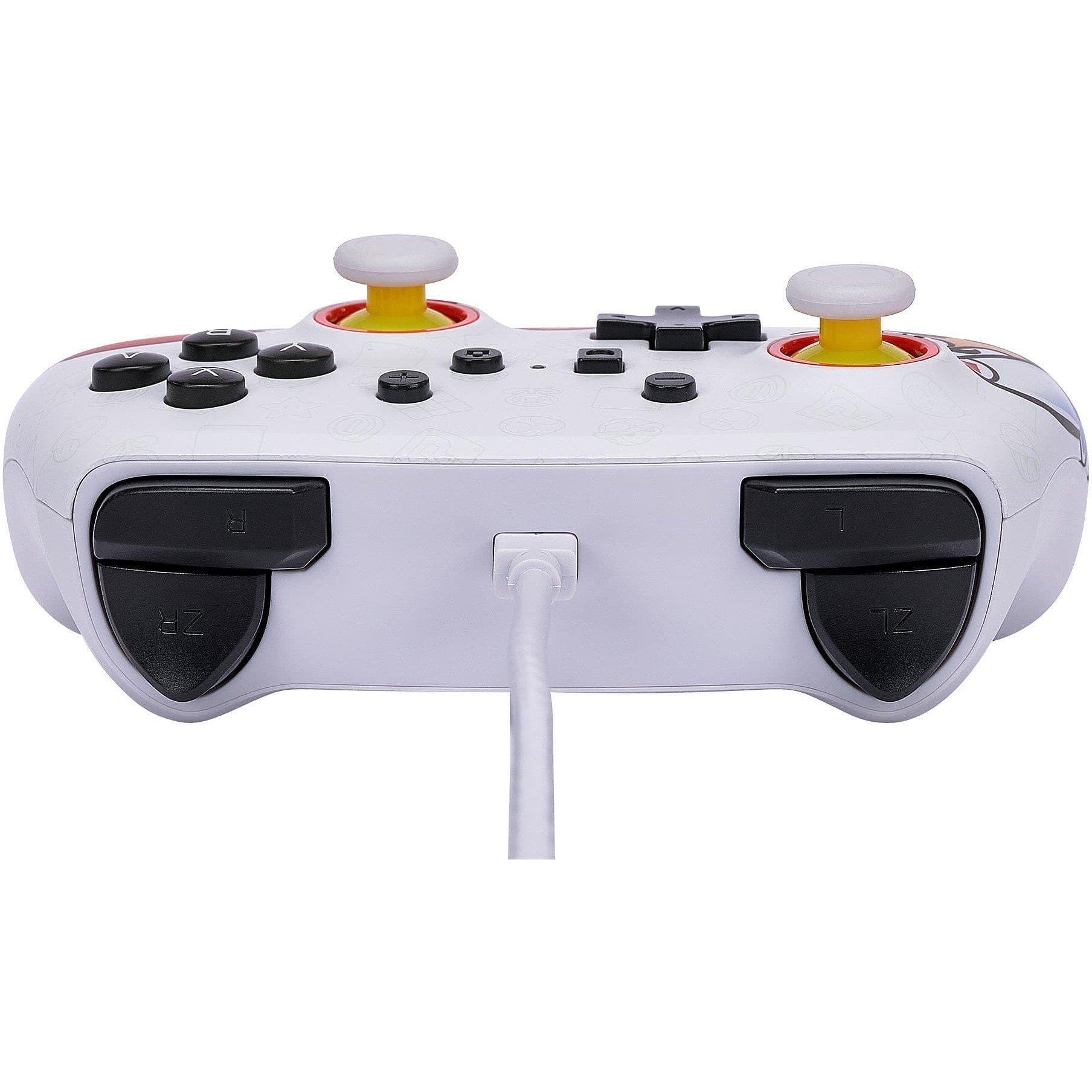 Merchandise - PowerA - Switch Enhanced Wired Controller - Fireball Mario - 6