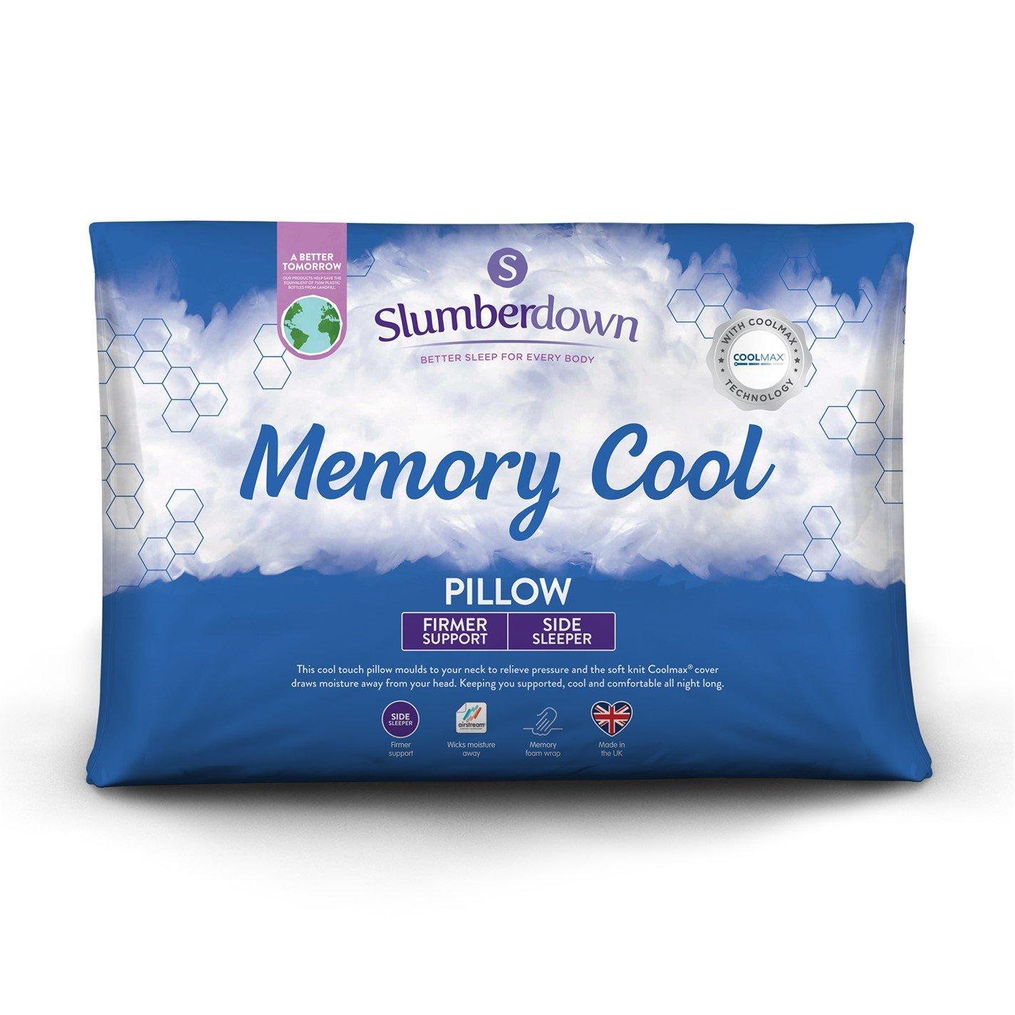 White - Slumberdown - Memory Cool Firm Support Pillow - 1