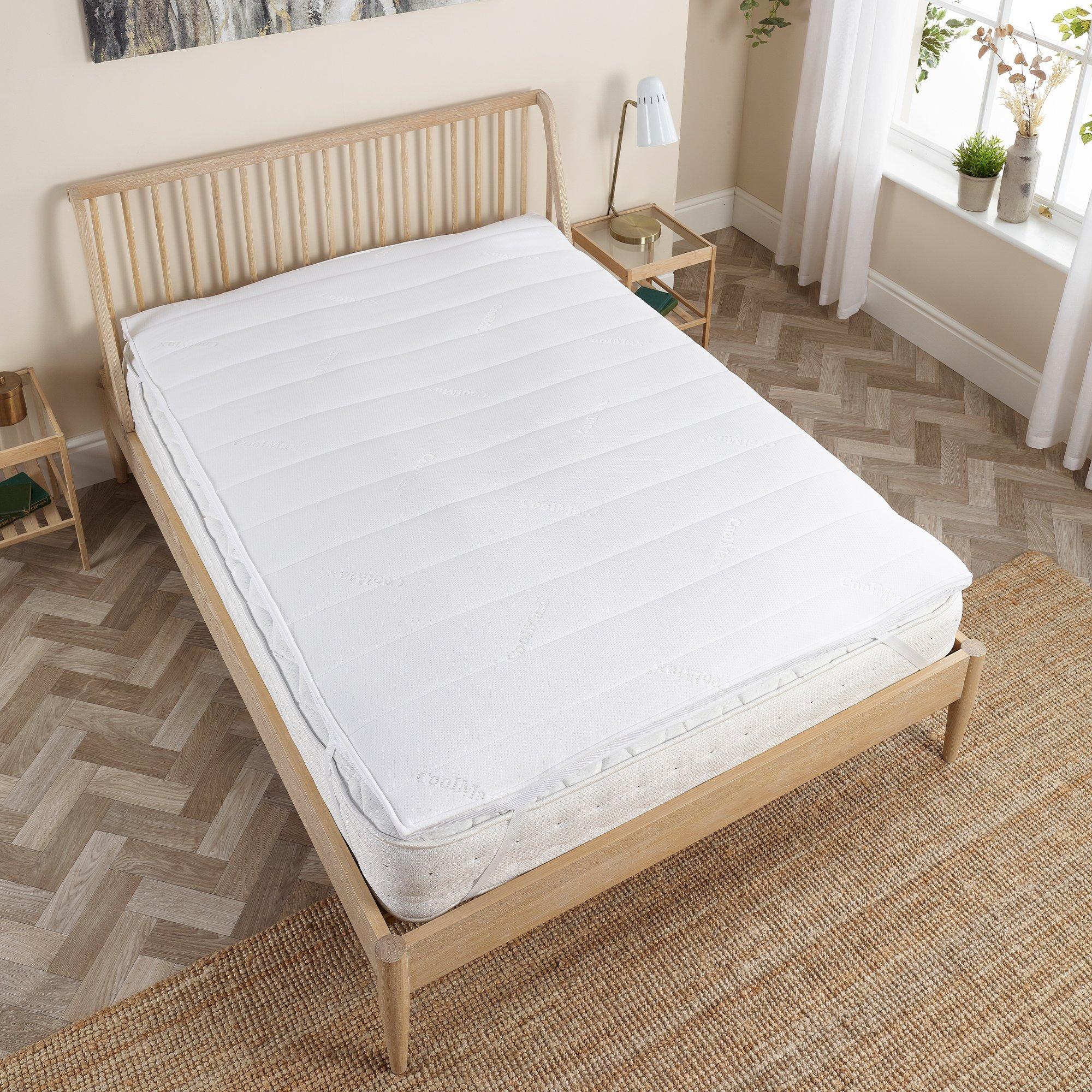 White - Slumberdown - Airstream Memory Cool Mattress Topper - 3