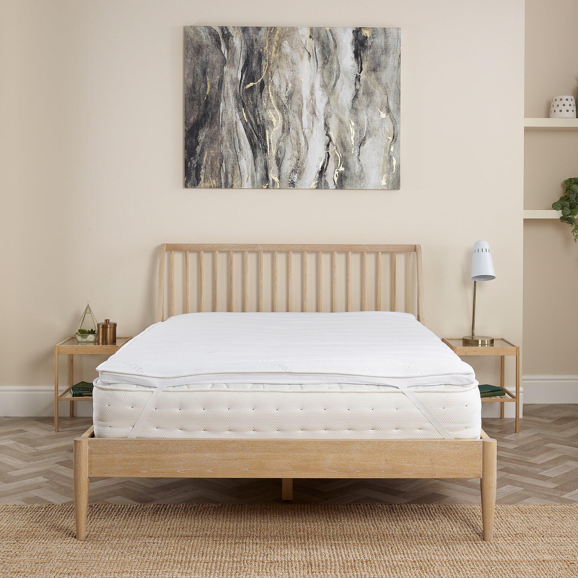 White - Slumberdown - Airstream Memory Cool Mattress Topper - 4