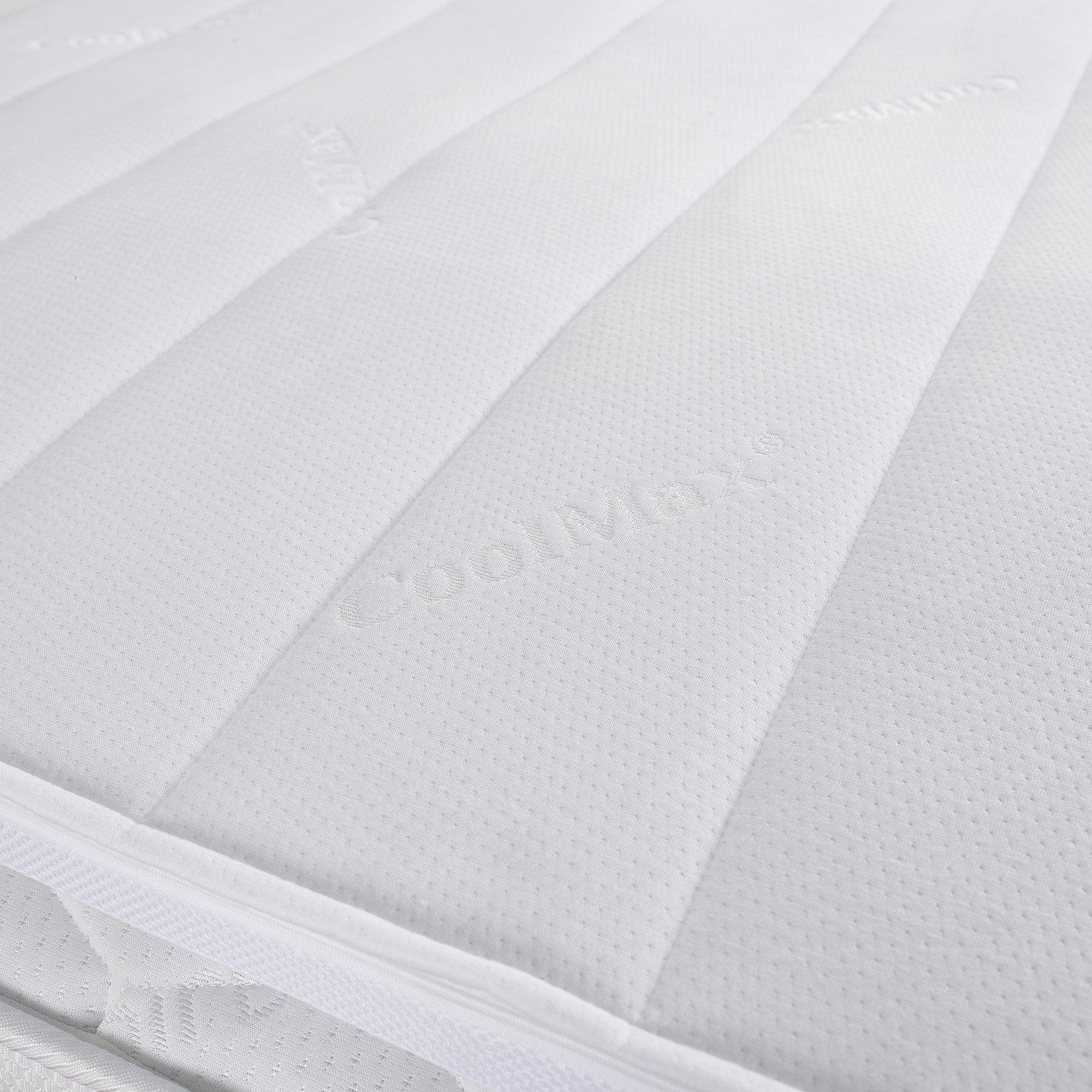 White - Slumberdown - Airstream Memory Cool Mattress Topper - 5