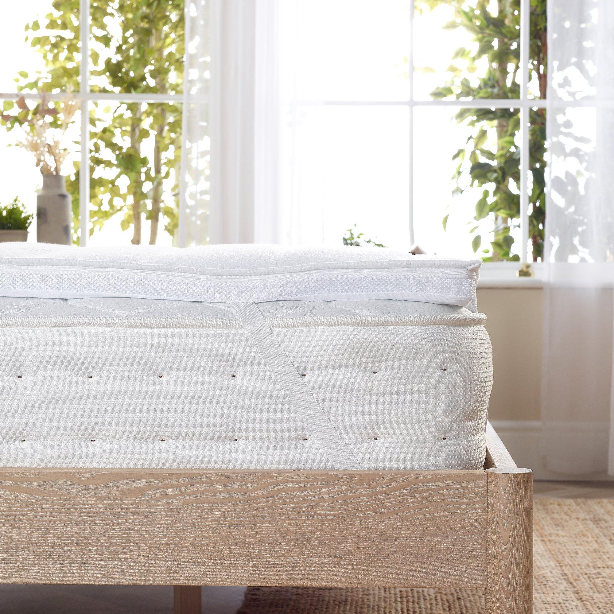 White - Slumberdown - Airstream Memory Cool Mattress Topper - 6