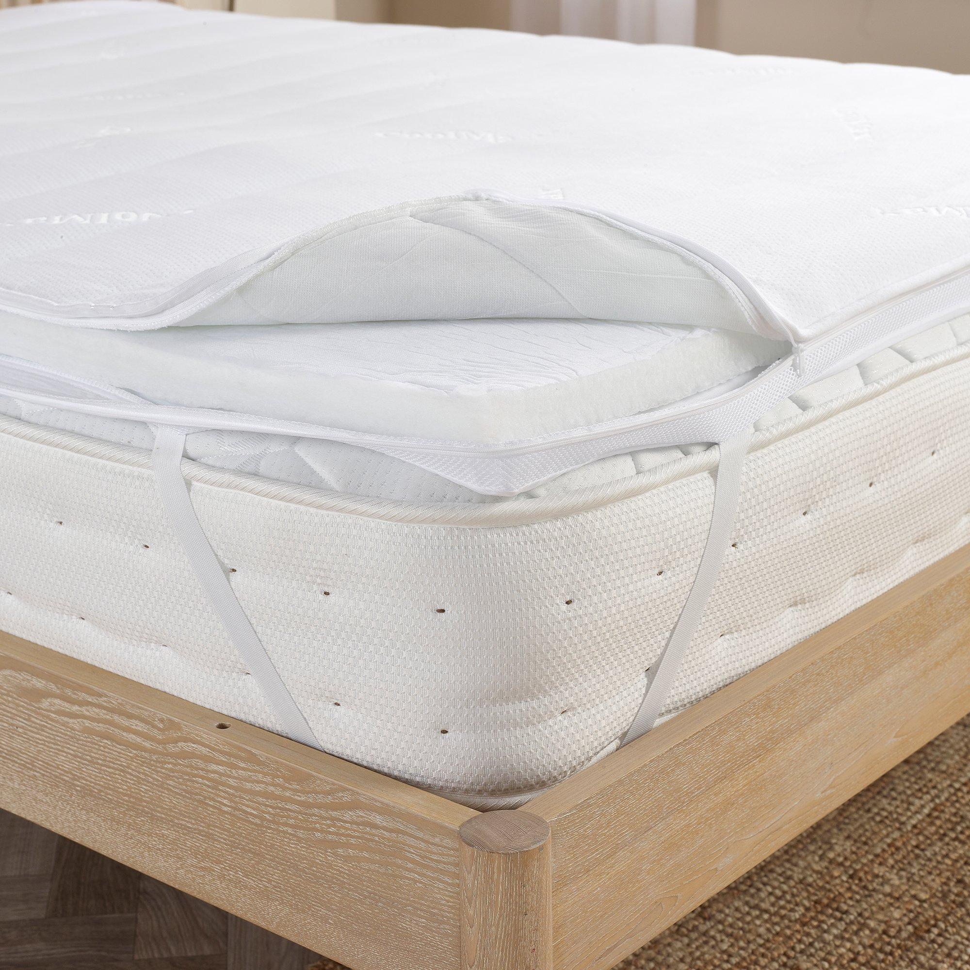 White - Slumberdown - Airstream Memory Cool Mattress Topper - 8