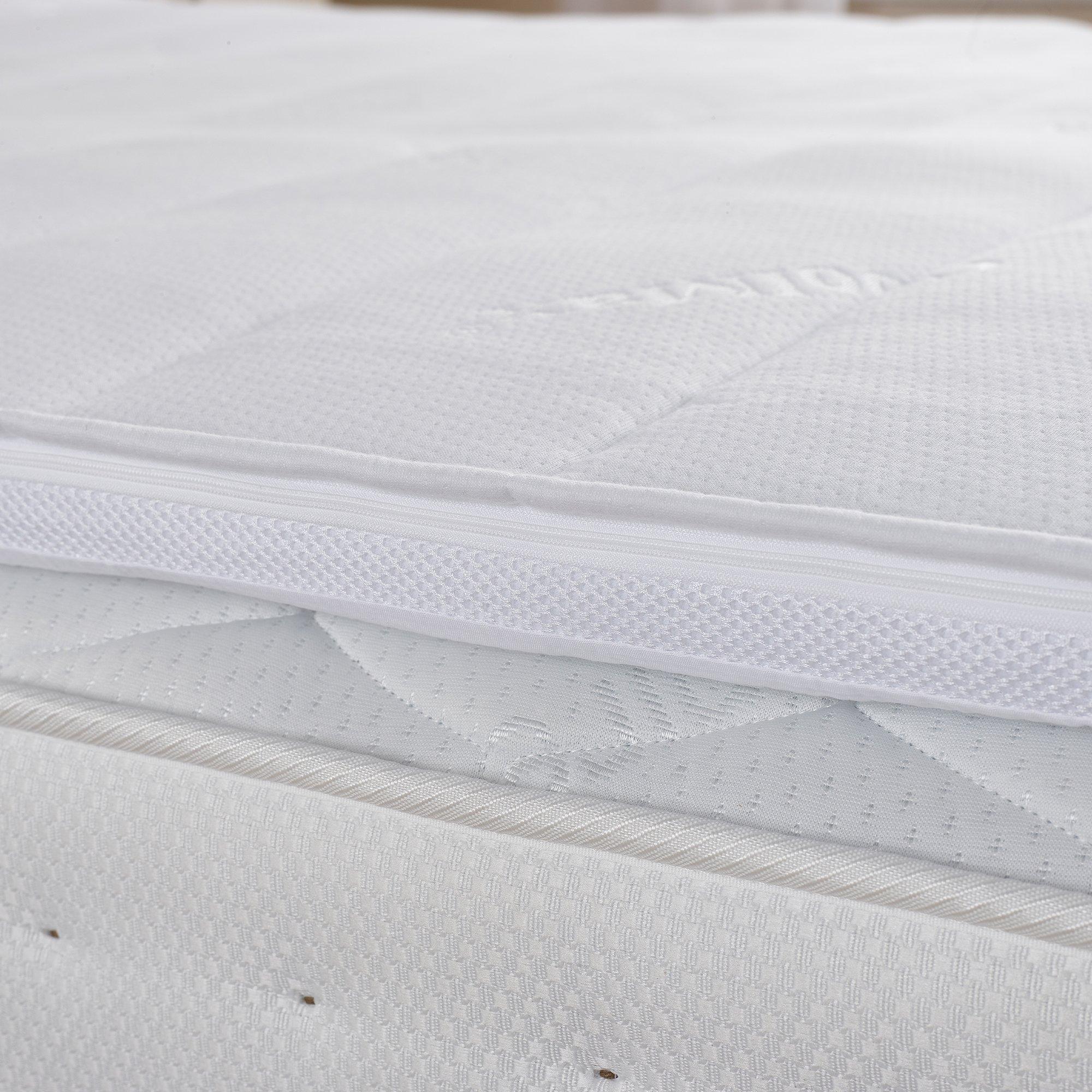 White - Slumberdown - Airstream Memory Cool Mattress Topper - 9