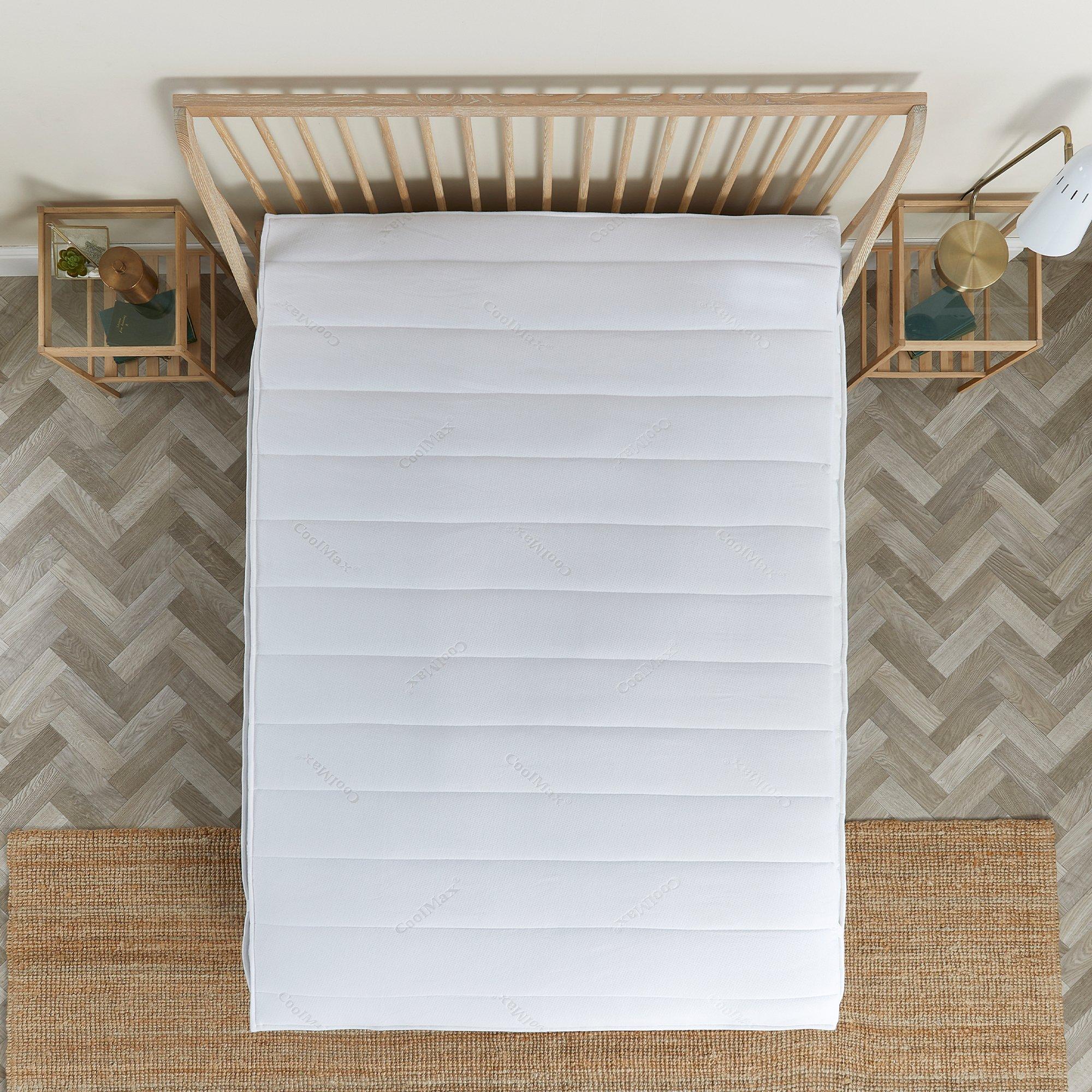 White - Slumberdown - Airstream Memory Cool Mattress Topper - 10