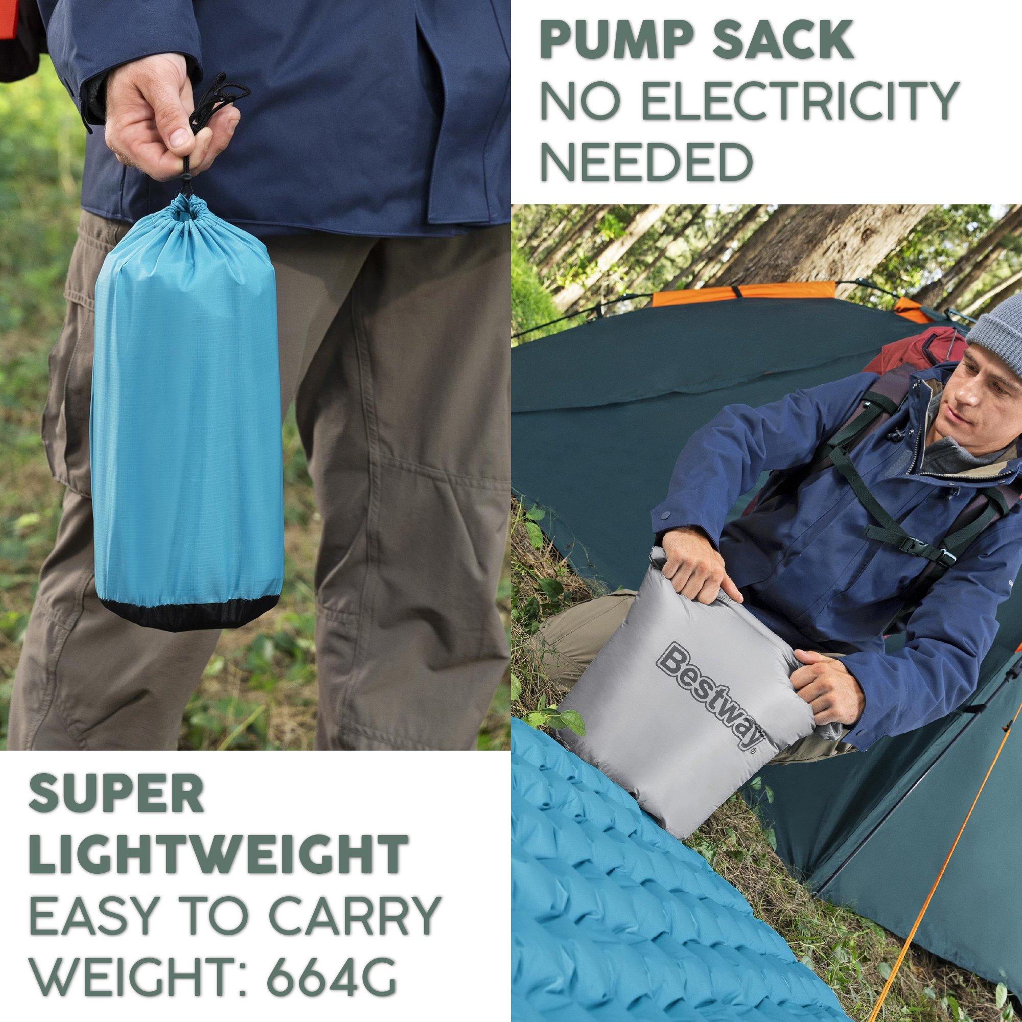 Blue - Bestway - AlpineLite Insulated Regular Mummy Sleeping Pad - 5