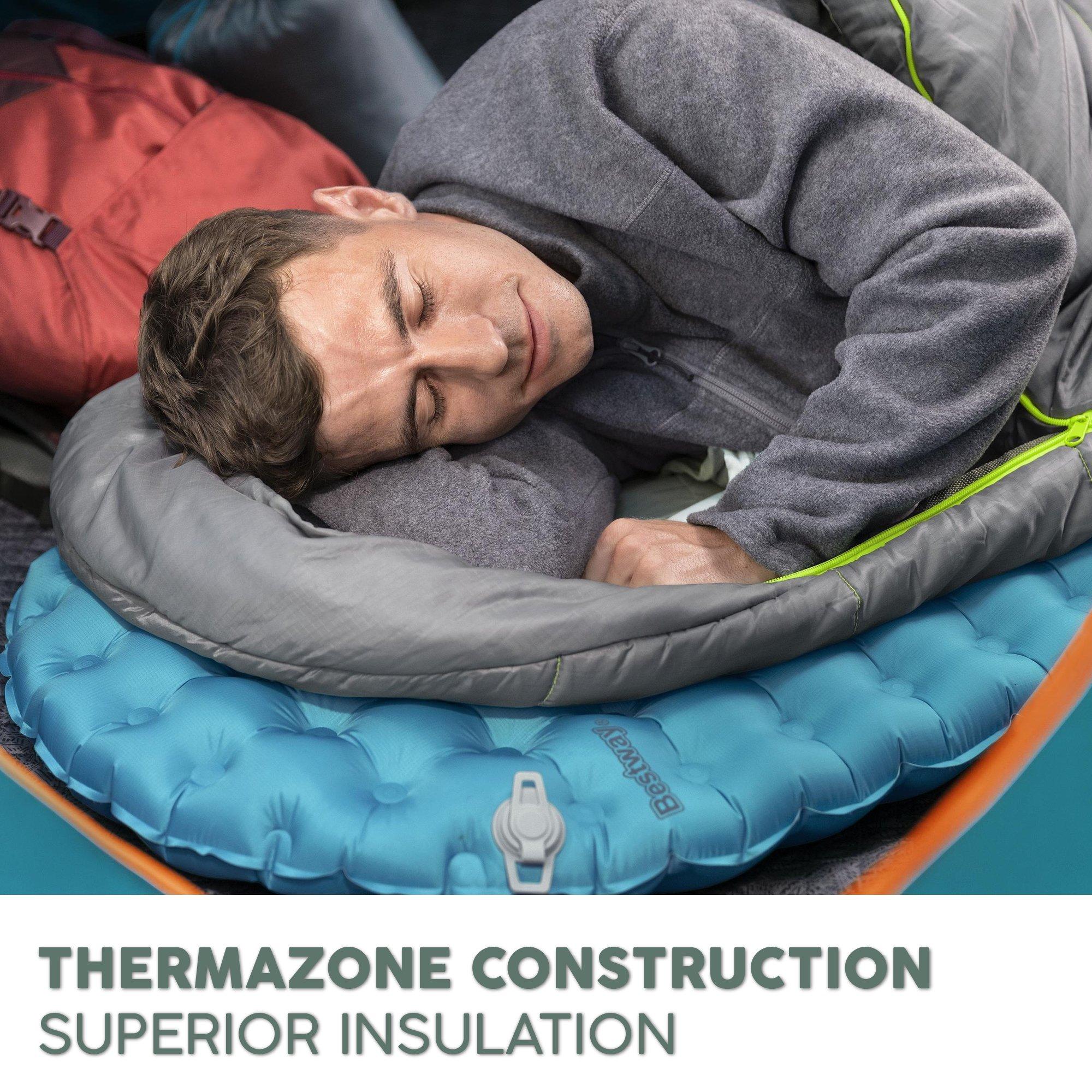 Blue - Bestway - AlpineLite Insulated Regular Mummy Sleeping Pad - 7