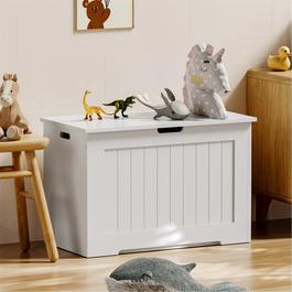 Cottonfy UK Wooden Trunk Storage Chest Toy Box White