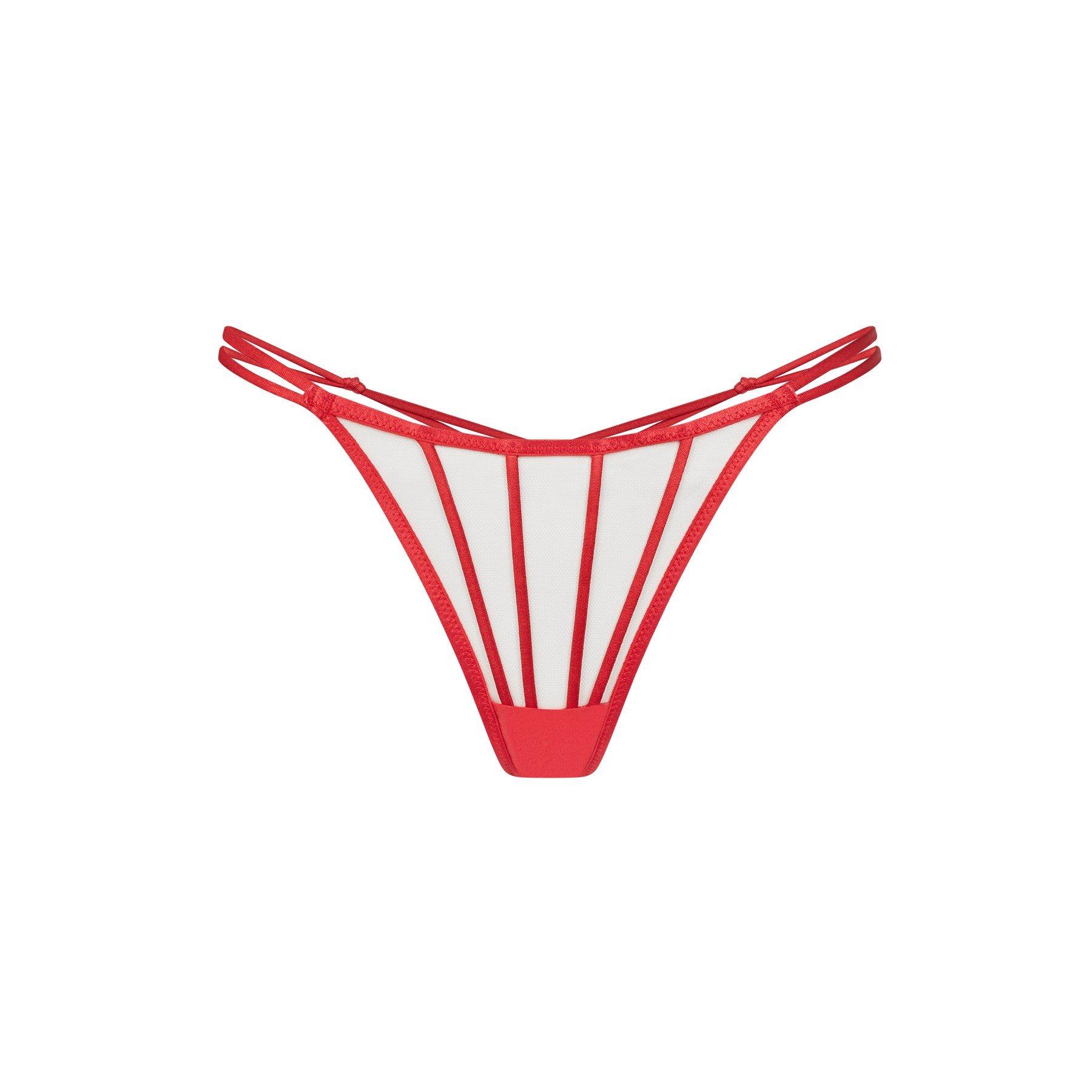 Sand/Red - Agent Provocateur - OZARA Thong - 5