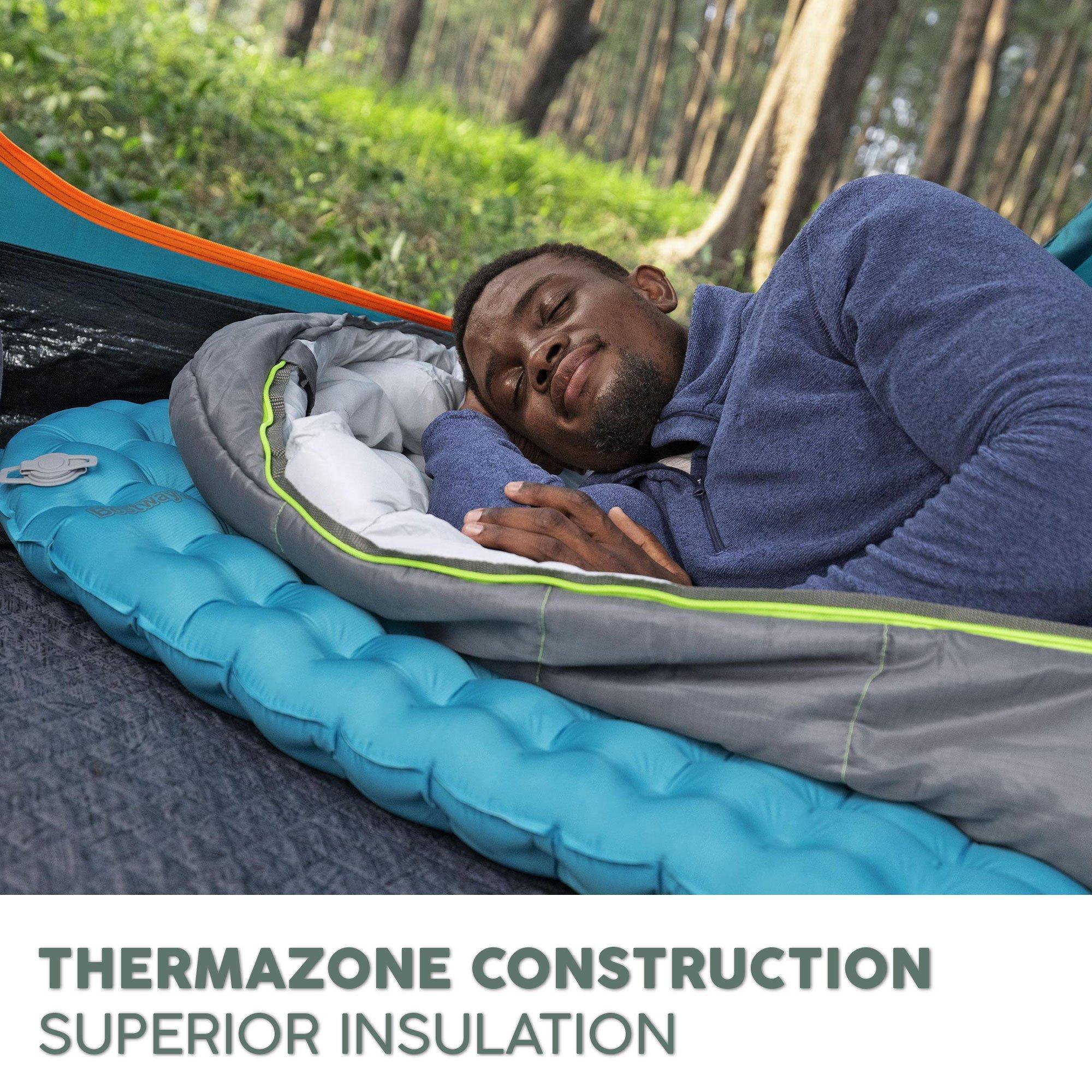 Blue - Bestway - AlpineLite Insulated Wide Mummy Sleeping Pad - 7