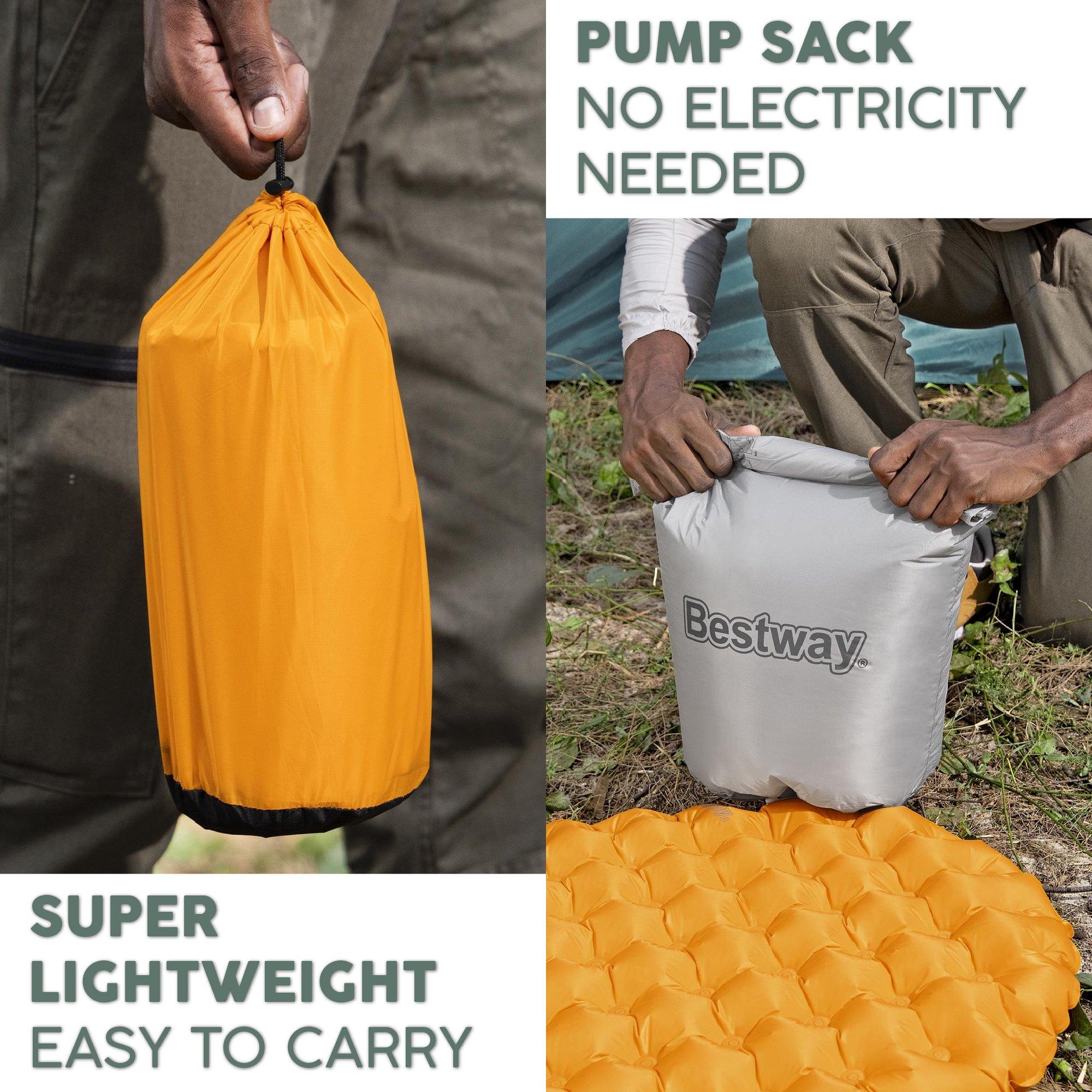Yellow - Bestway - RidgeLite Insulated Regular Mummy Sleeping Pad - 5