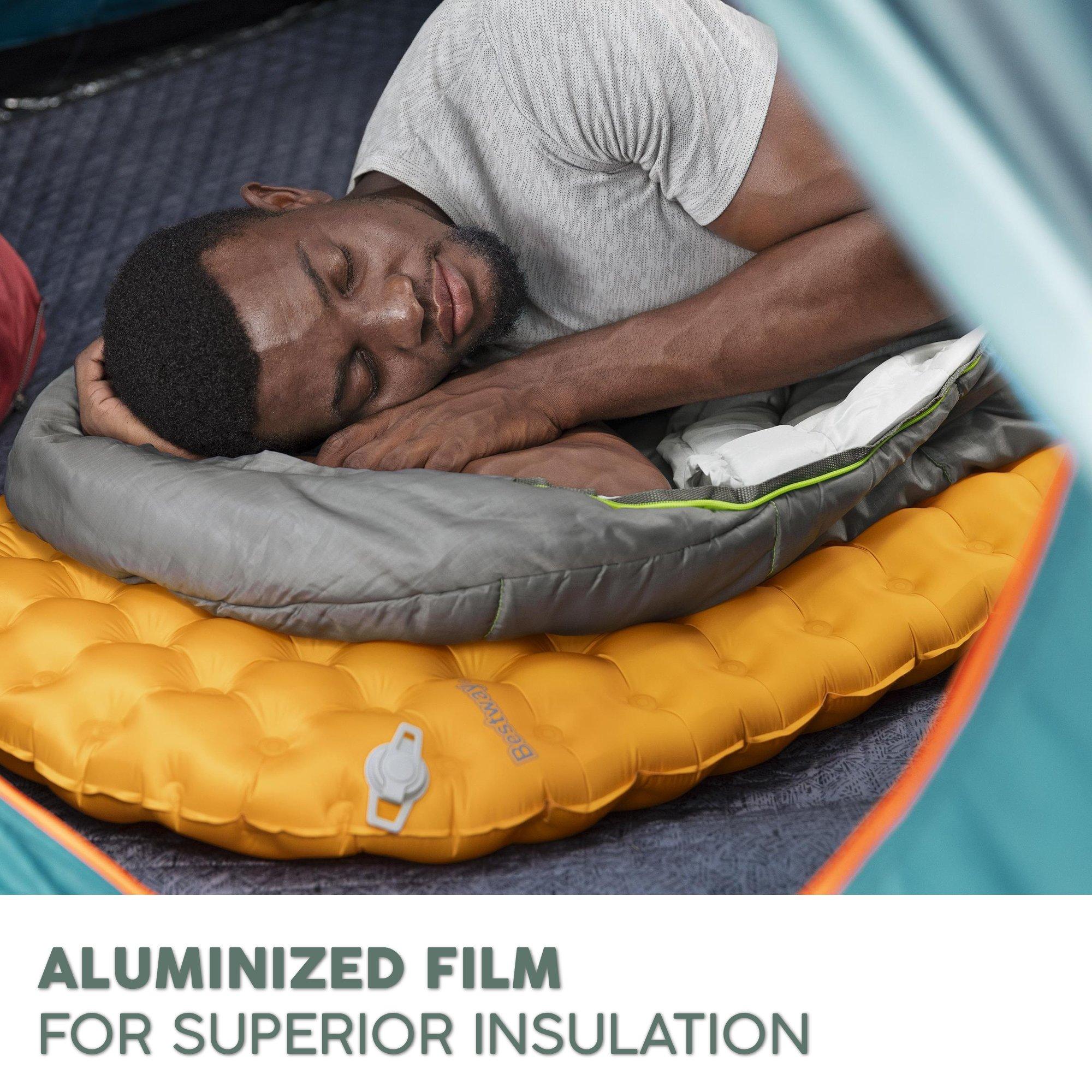 Yellow - Bestway - RidgeLite Insulated Regular Mummy Sleeping Pad - 7