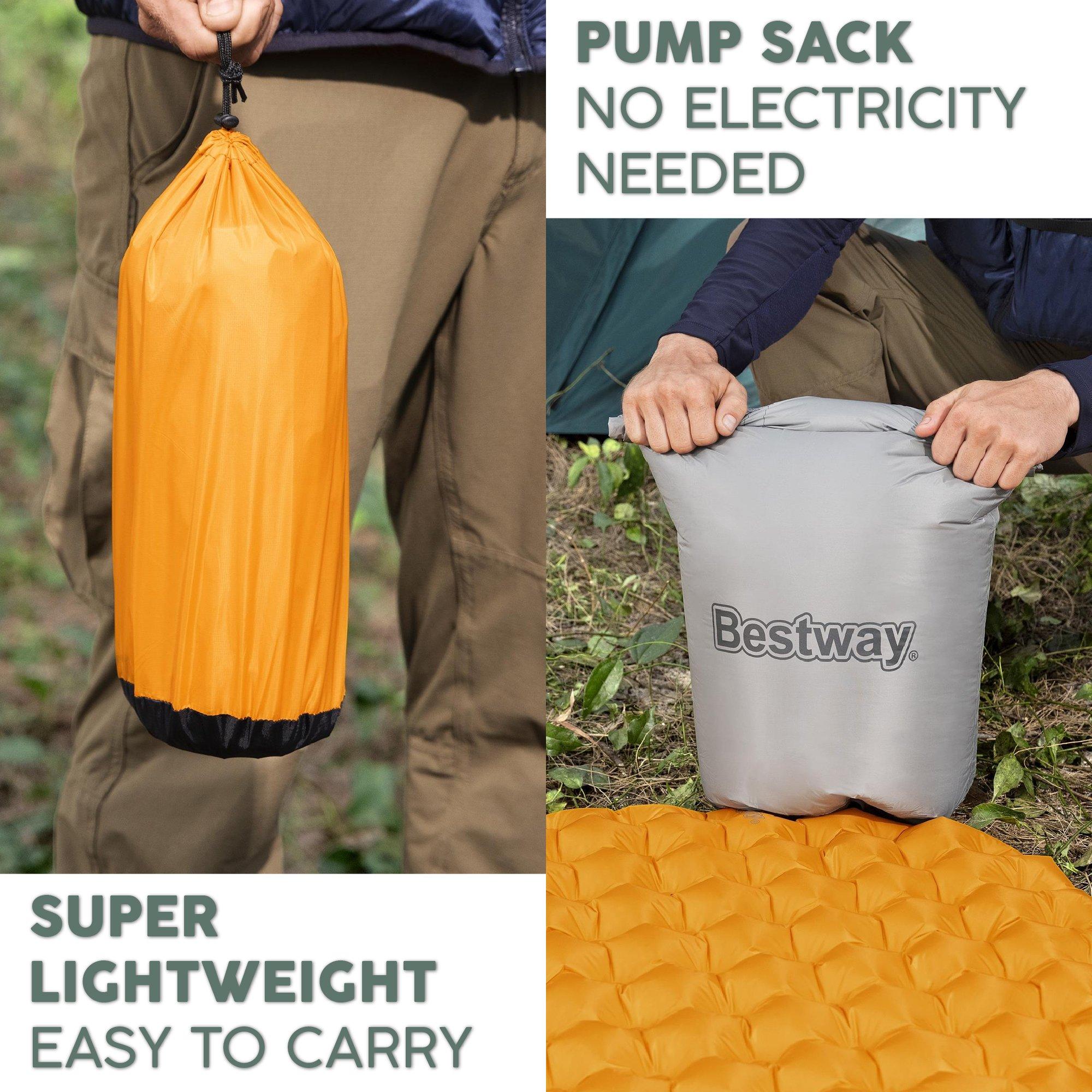 Yellow - Bestway - RidgeLite Insulated Large Mummy Sleeping Pad - 5