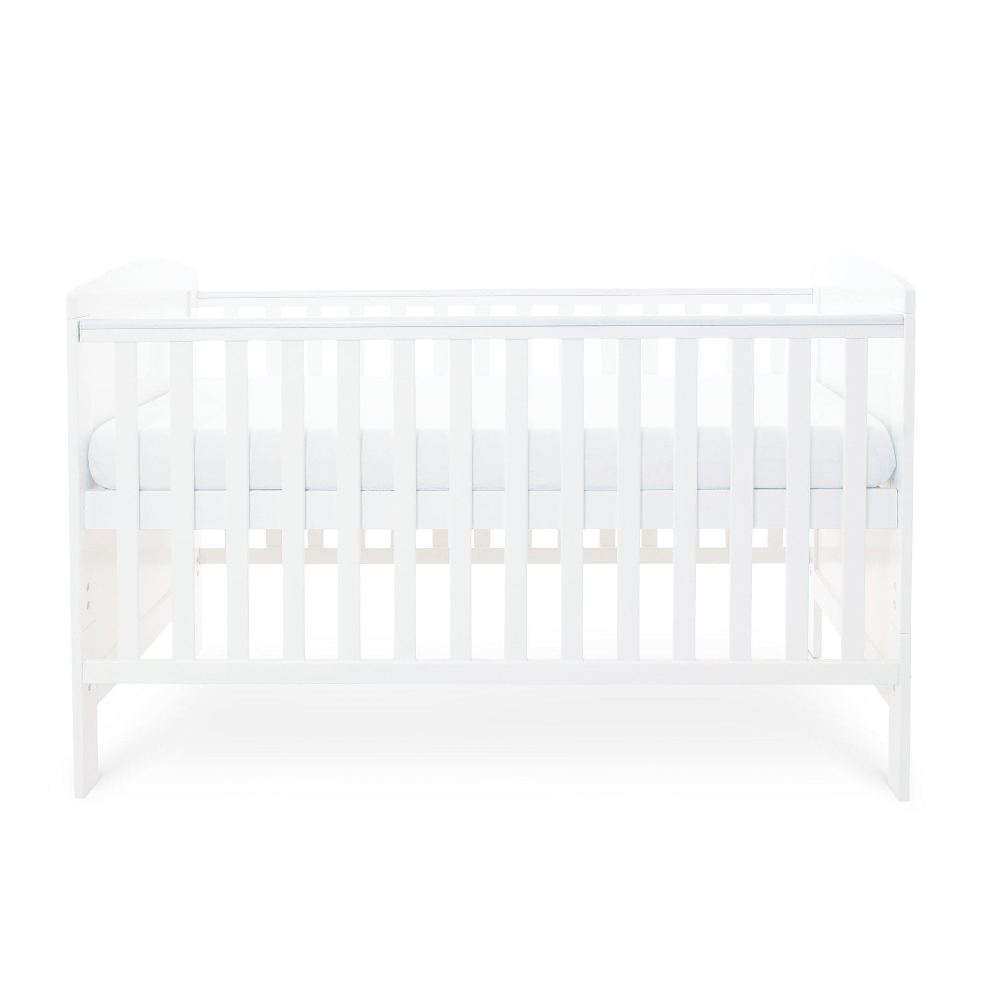 White - Ickle Bubba - Coleby Classic Cot Bed and All Seasons Mattress - 4