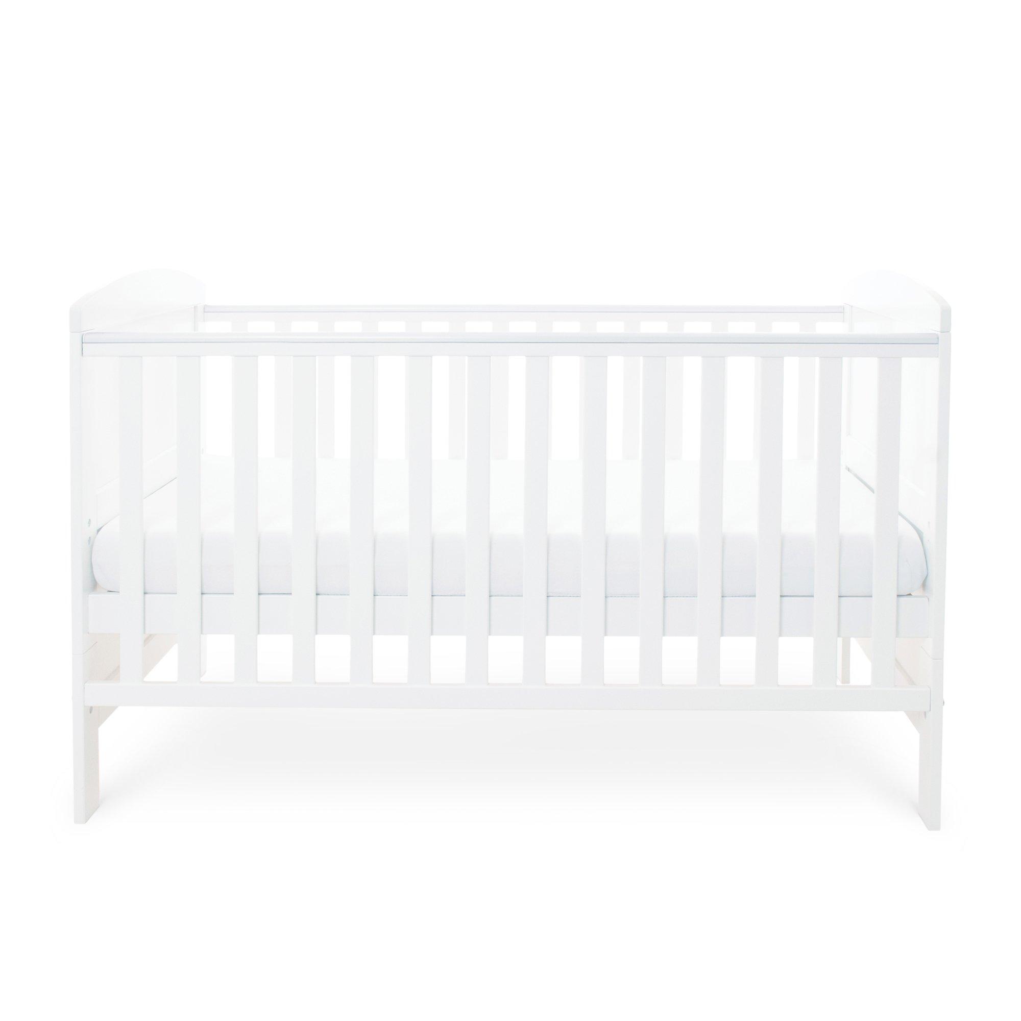 White - Ickle Bubba - Coleby Classic Cot Bed and All Seasons Mattress - 5