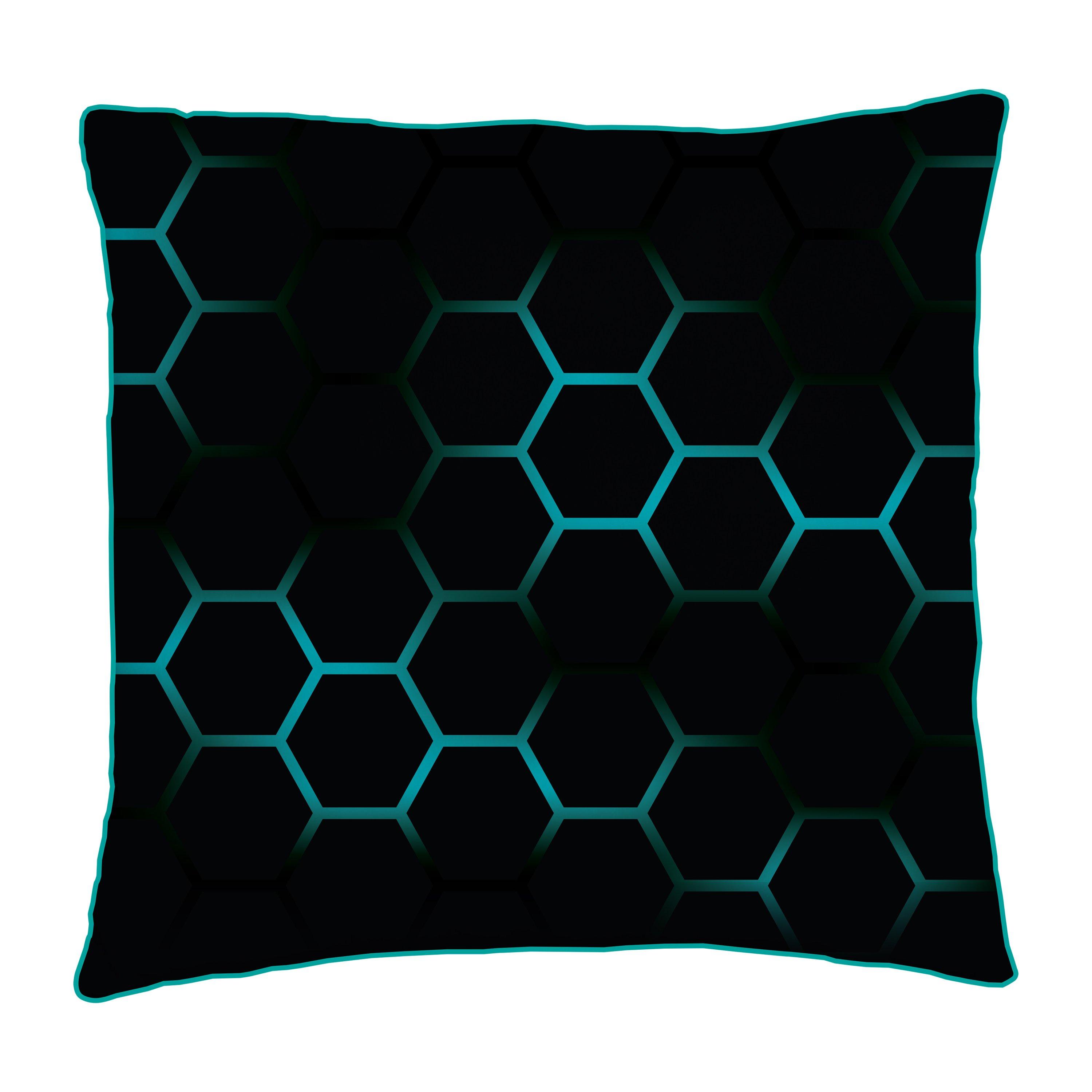 Blue - Mercedes - Mercedes Ridge Square Cushion - 5