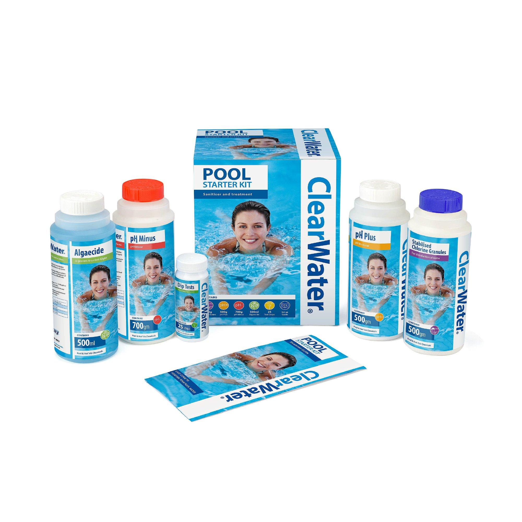White And Blue - Clearwater - ClearWater Pool Starter Kit - 1