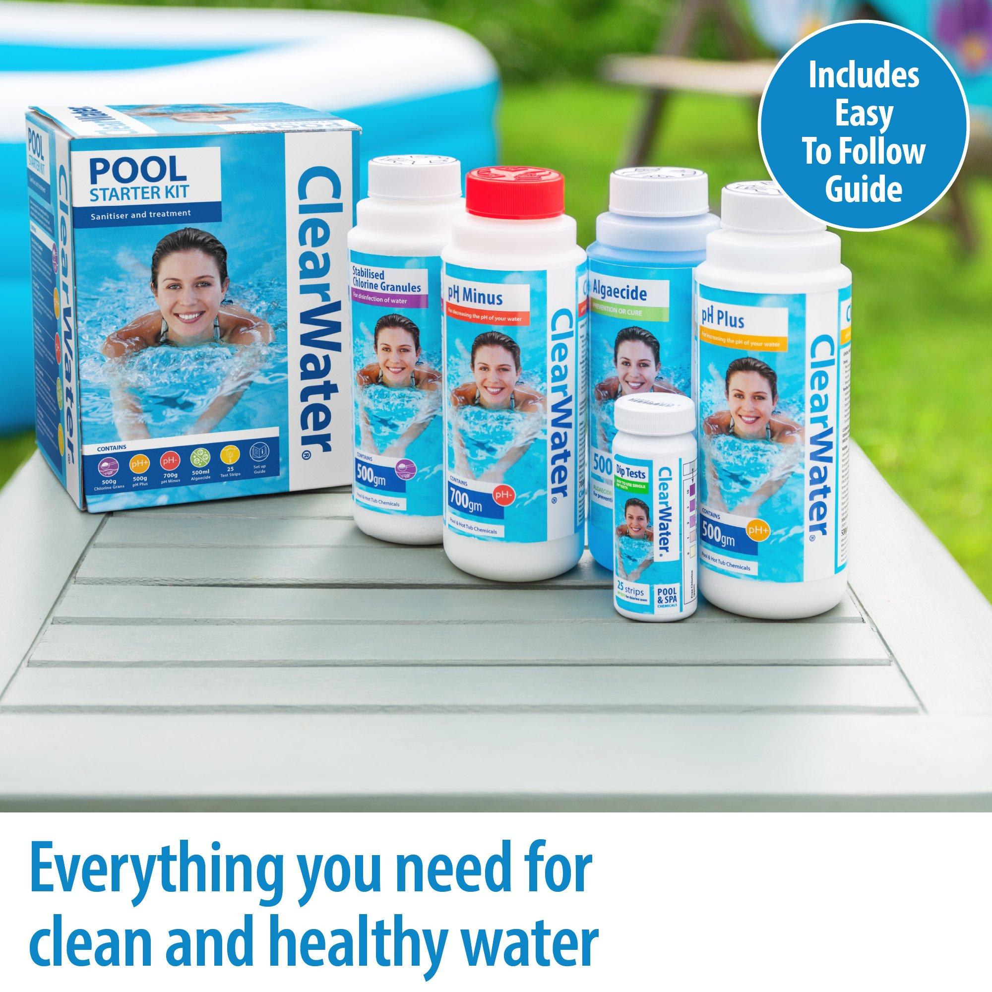 White And Blue - Clearwater - ClearWater Pool Starter Kit - 2
