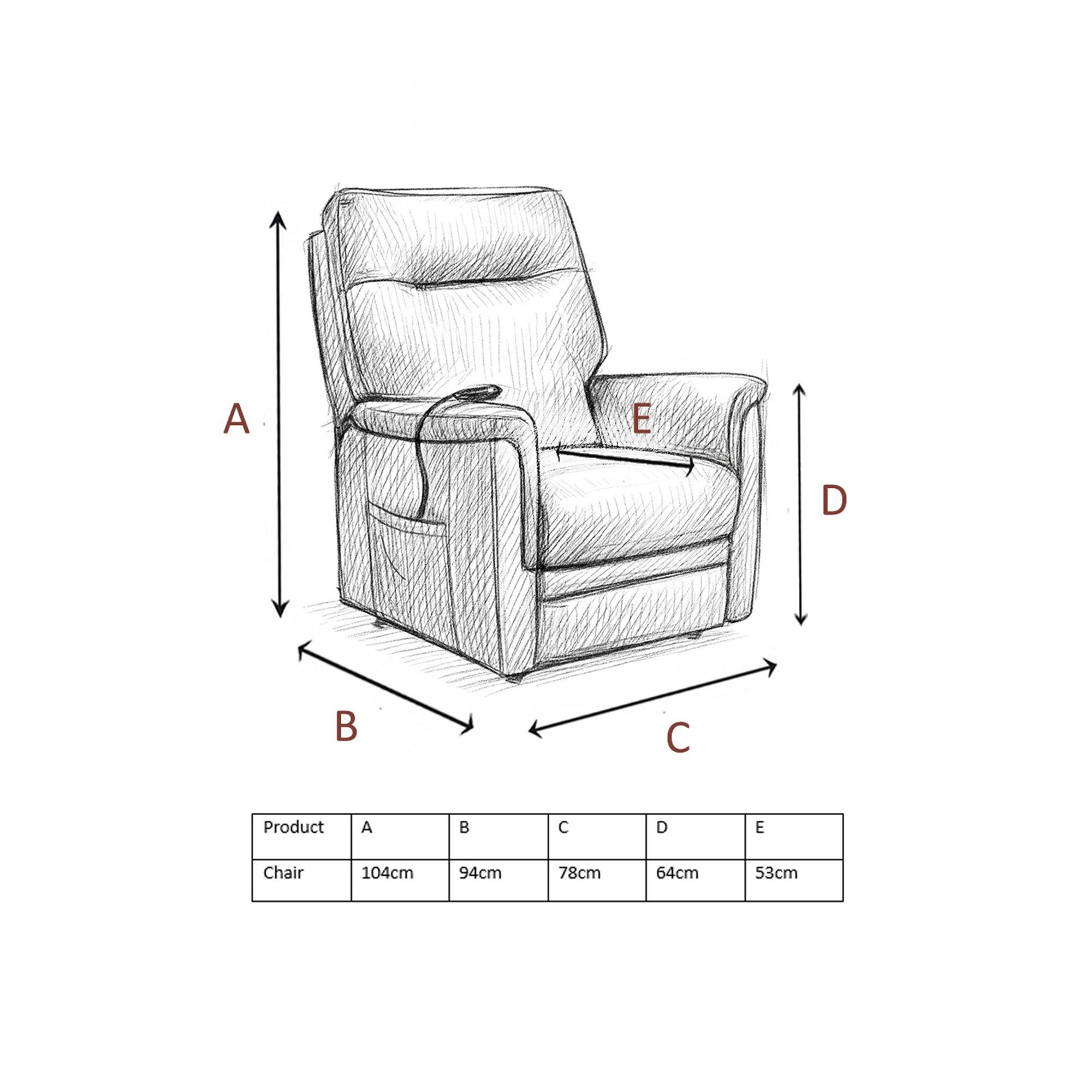 Pewter - Aspire - Dual Motor Riser Recliner Armchair (1 Seater) - 8