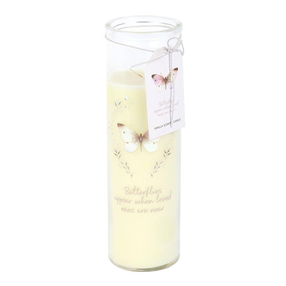 White - Something Different - Butterflies Appear Vanilla Tube Candle - 2