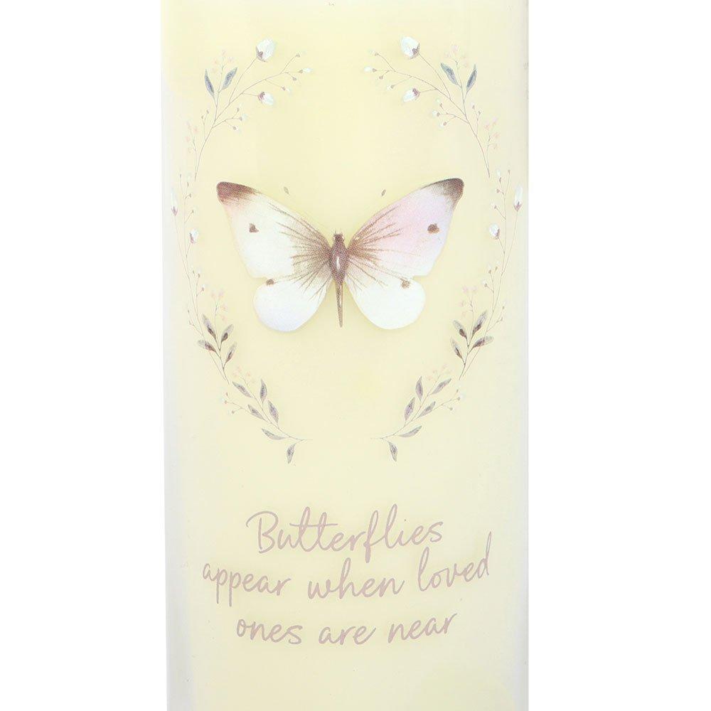 White - Something Different - Butterflies Appear Vanilla Tube Candle - 4