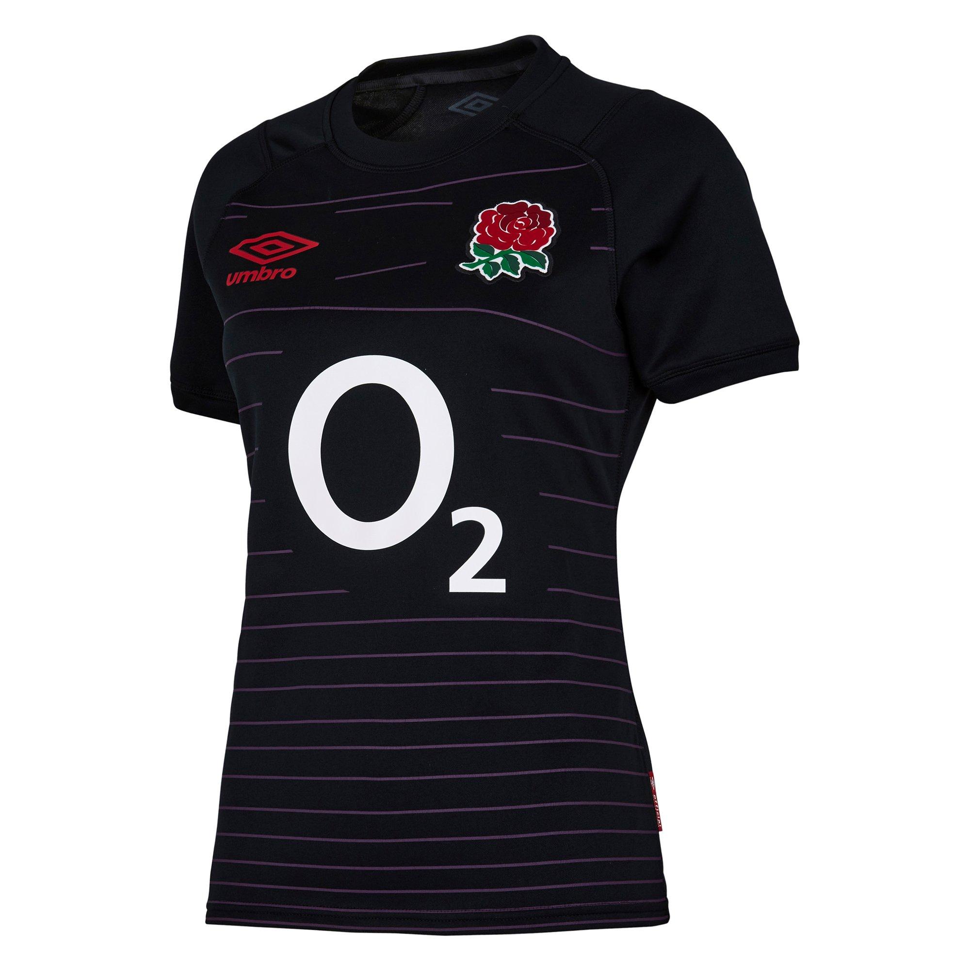 Black/Purple - Umbro - England Rugby Away Replica Shirt 2022 Womens - 1