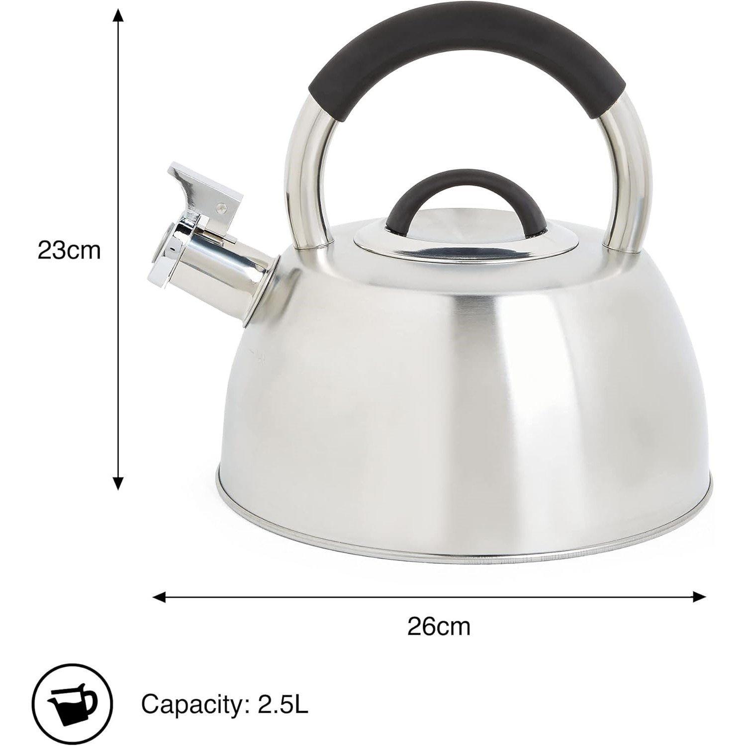 Silver - VonShef - VonShef Stove Top Kettle Stainless Steel - 3