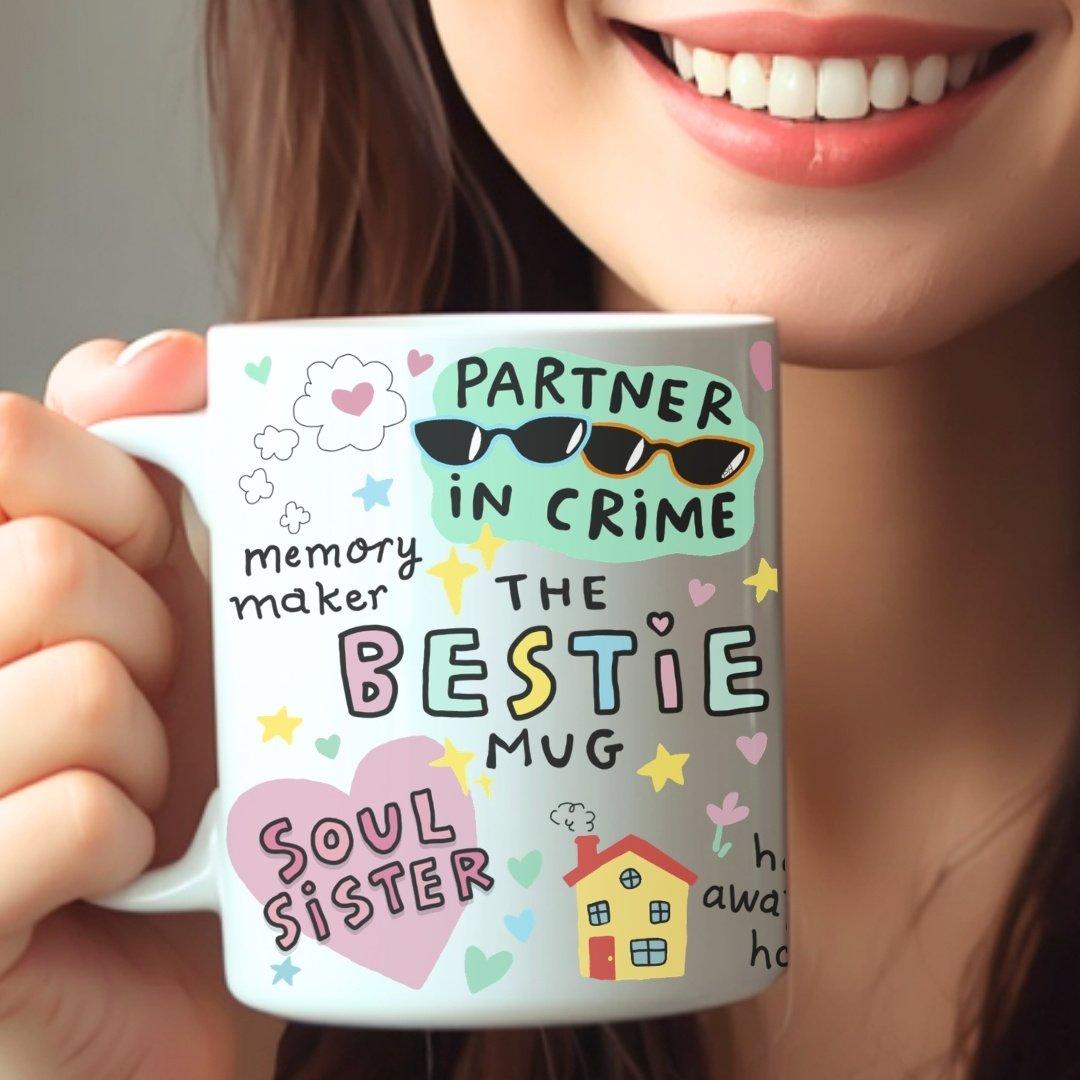 White - Aye Do Gifts - The Bestie Mug Gift  Best Friend Sister Daughter - 1