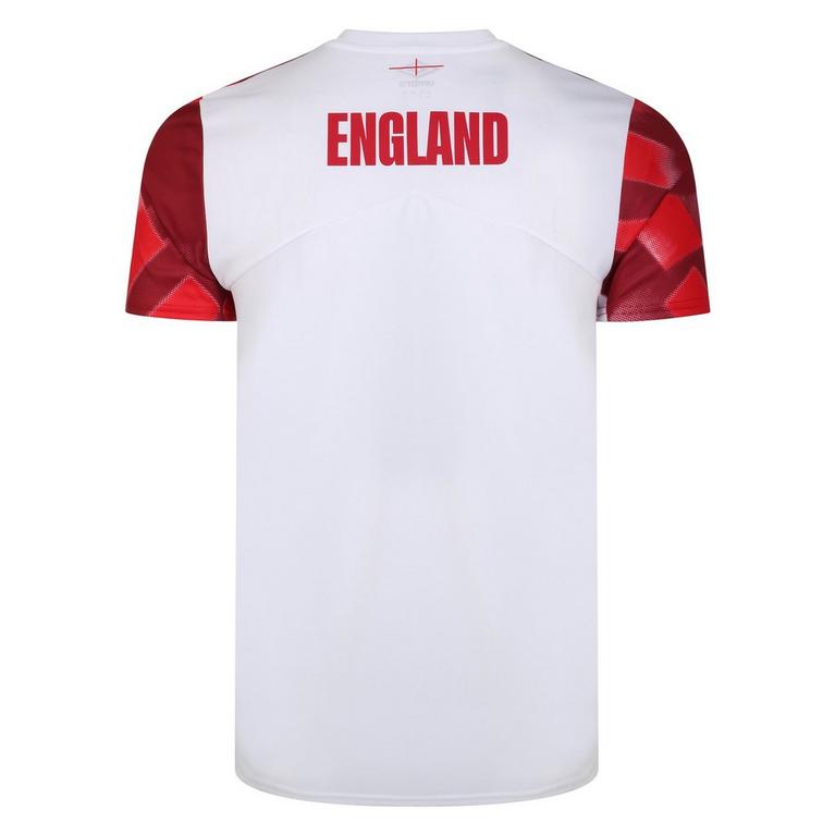 Blanc/Rouge - Umbro - England Rugby Warm Up shirt Fur Adults - 3