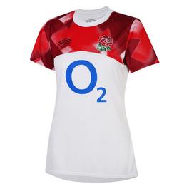 Umbro England Rugby Warm Up Shirt 2022 Womens