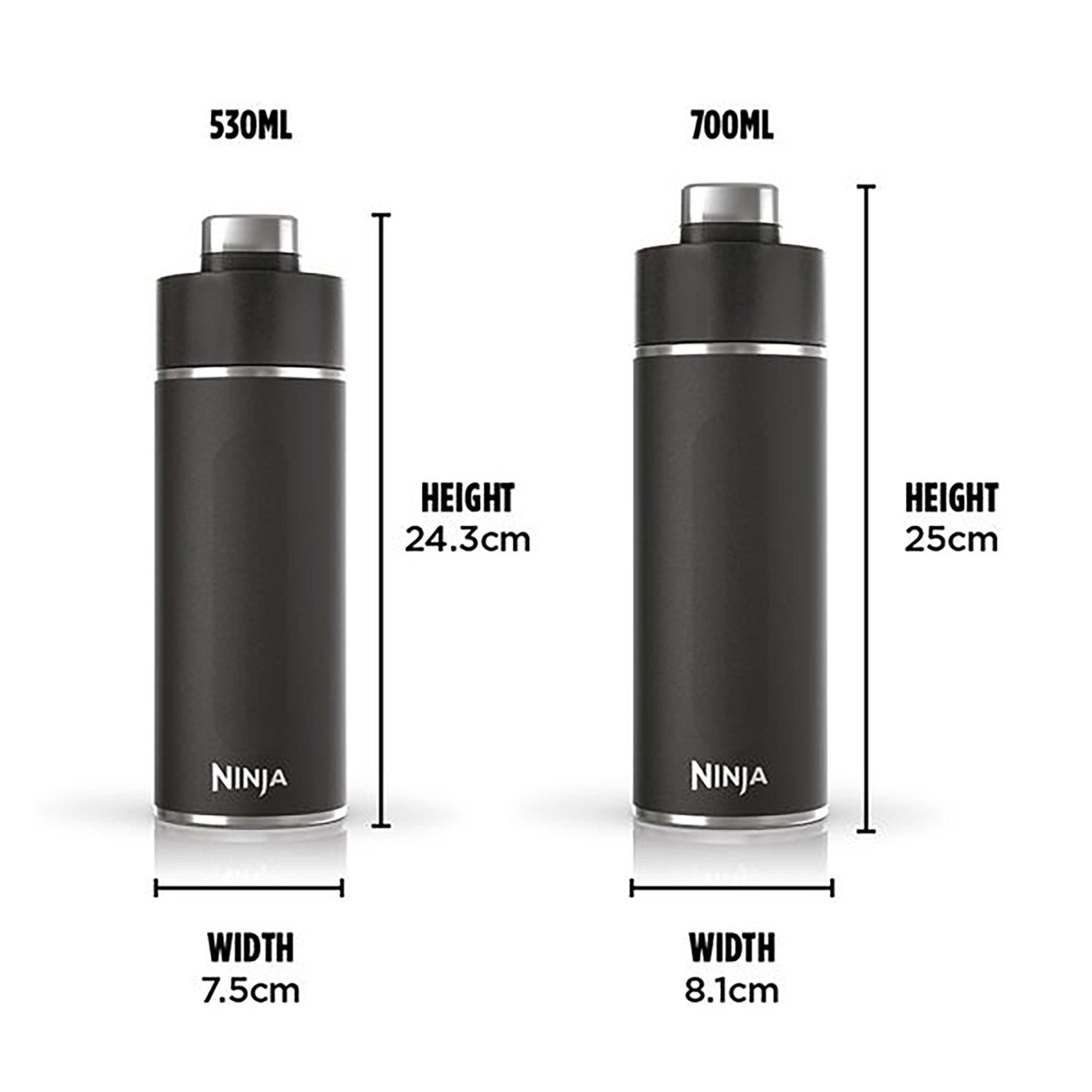 Black - Ninja - Thirsti 700 ml Travel Bottle Black DW2401EUUKBK - 2