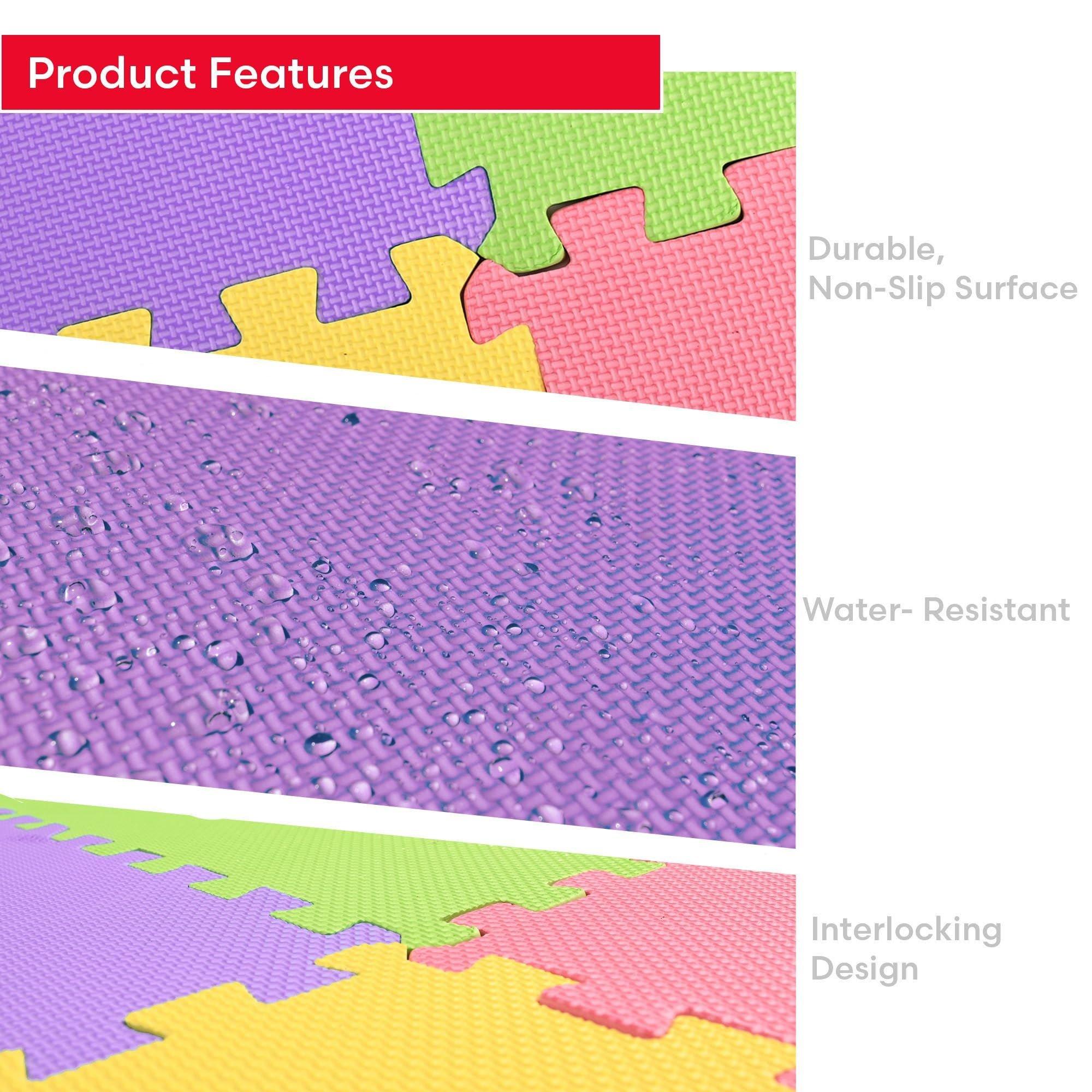 Multicolour - Planet Direct - M.Y Interlocking Foam Play Mats with 40 Ball Pit B - 5