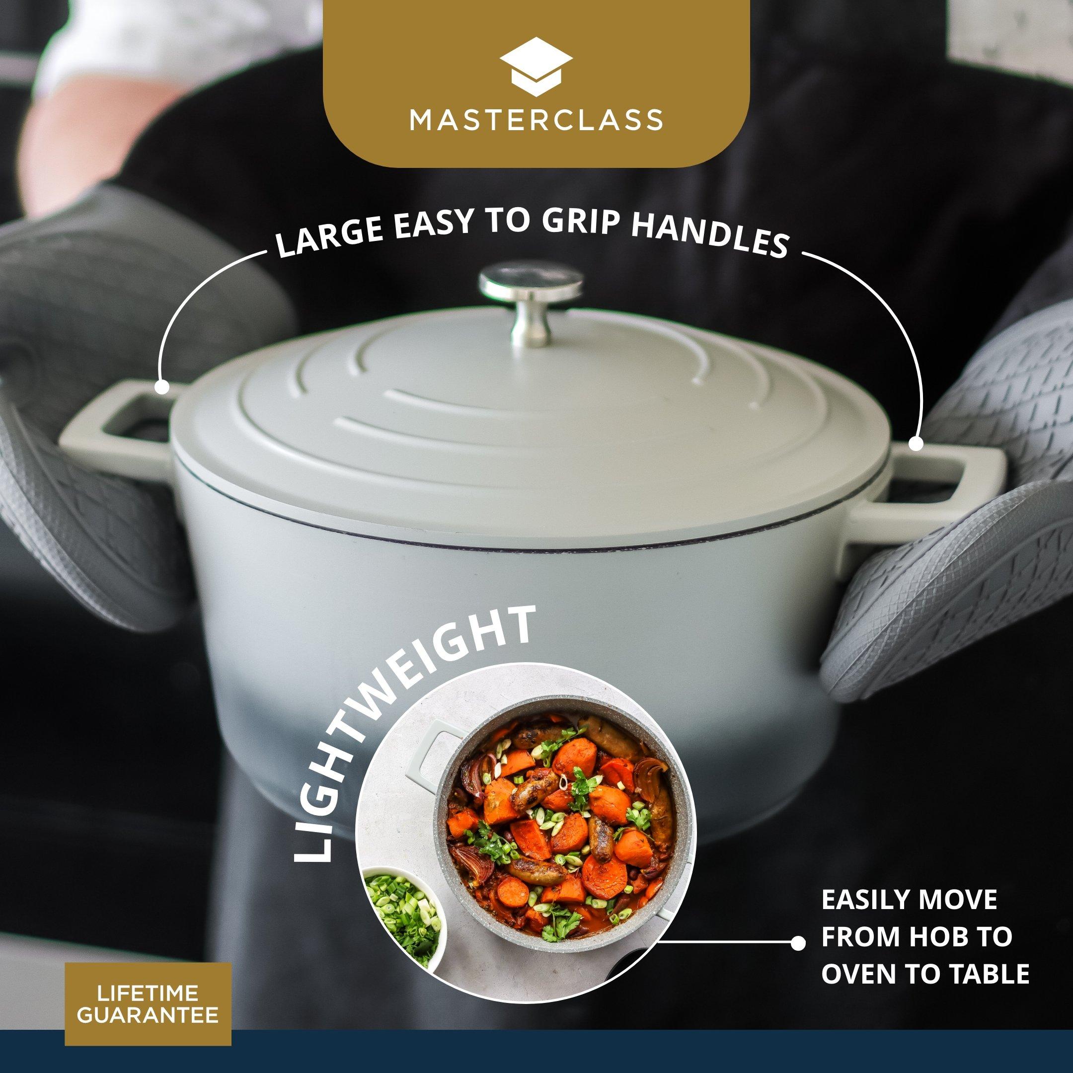 Grey - MasterClass - MasterClass Lightweight Casserole Dish with Lid - 2