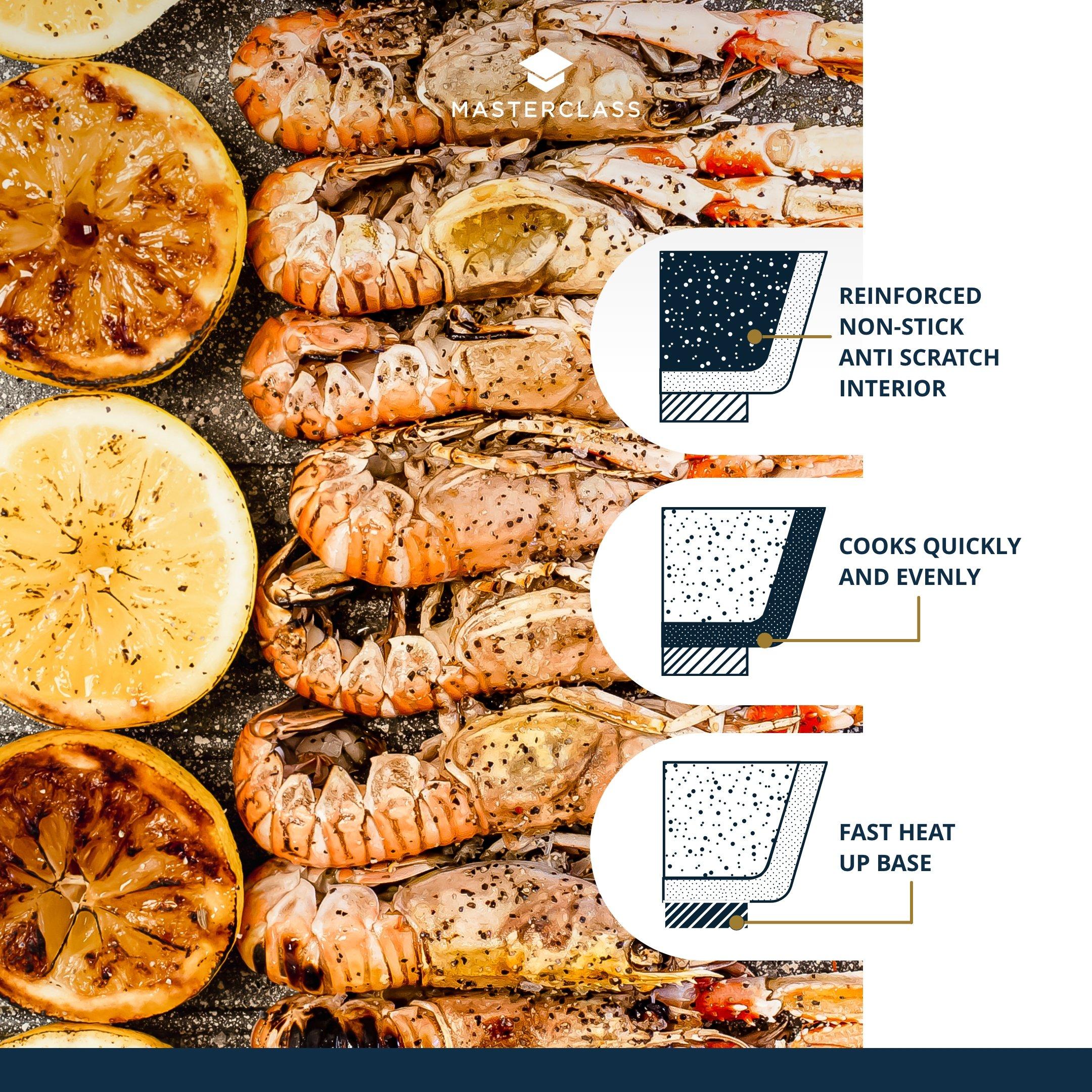 Grey - MasterClass - MasterClass Lightweight Casserole Dish with Lid - 3