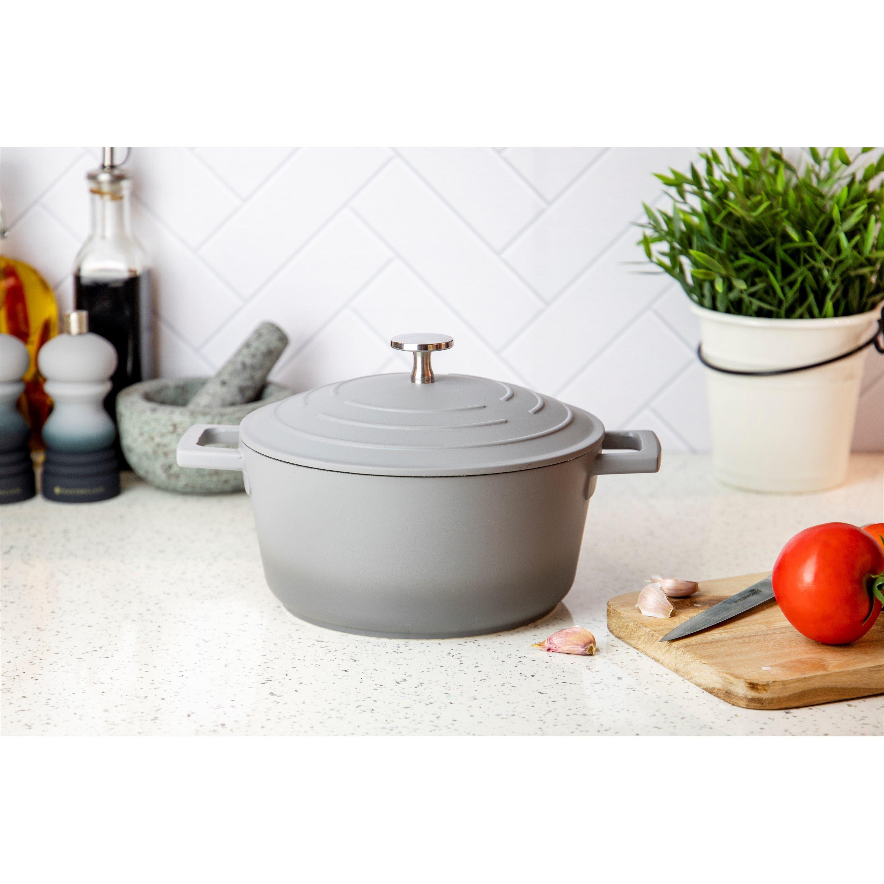 Grey - MasterClass - MasterClass Lightweight Casserole Dish with Lid - 5