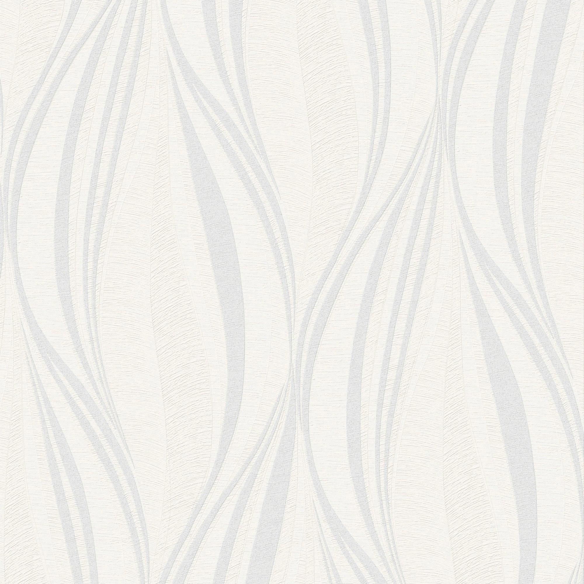 Grey - Boutique - Tango Embossed Geometric Grey/White/Silver Shimmer - 5