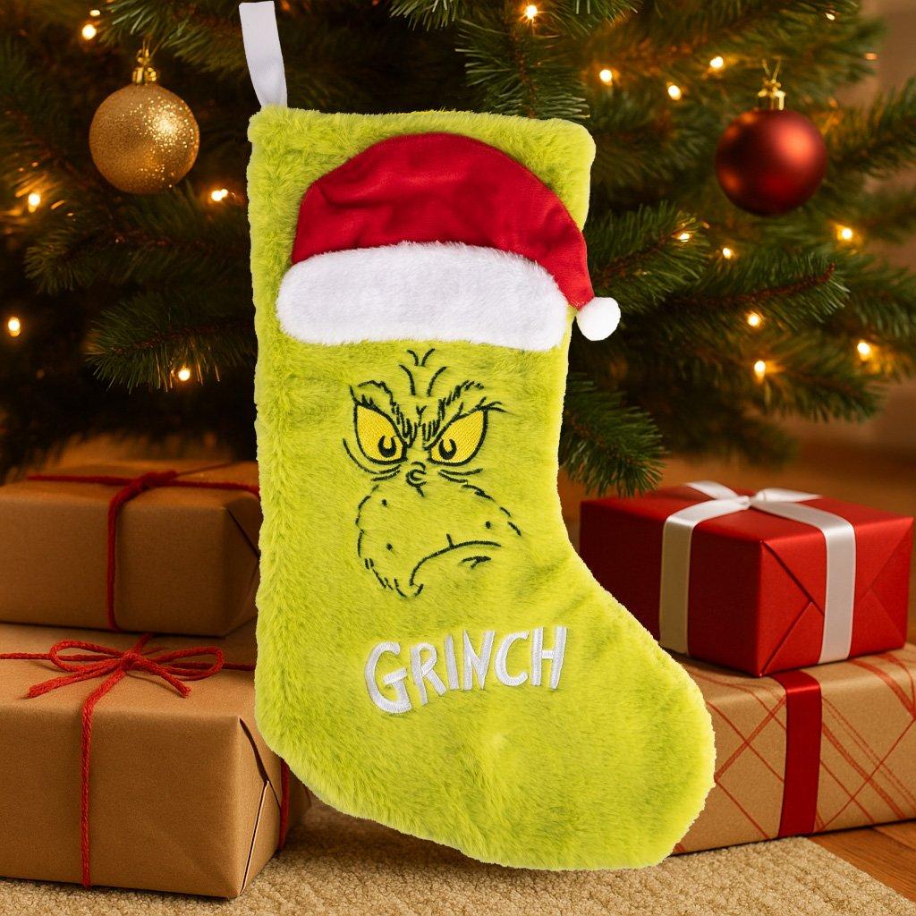 Multi - Grinch - The Grinch Fluffy Stocking - 1