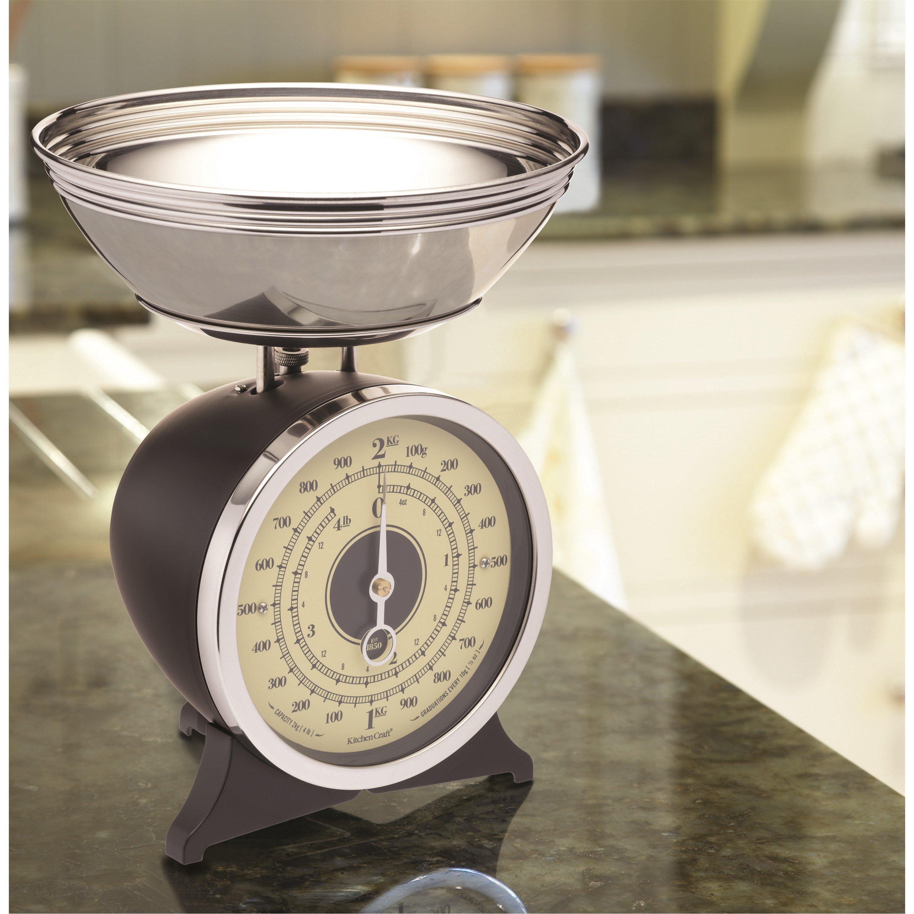 Black - KitchenCraft - Classic Collection Mechanical Kitchen Scale - 2