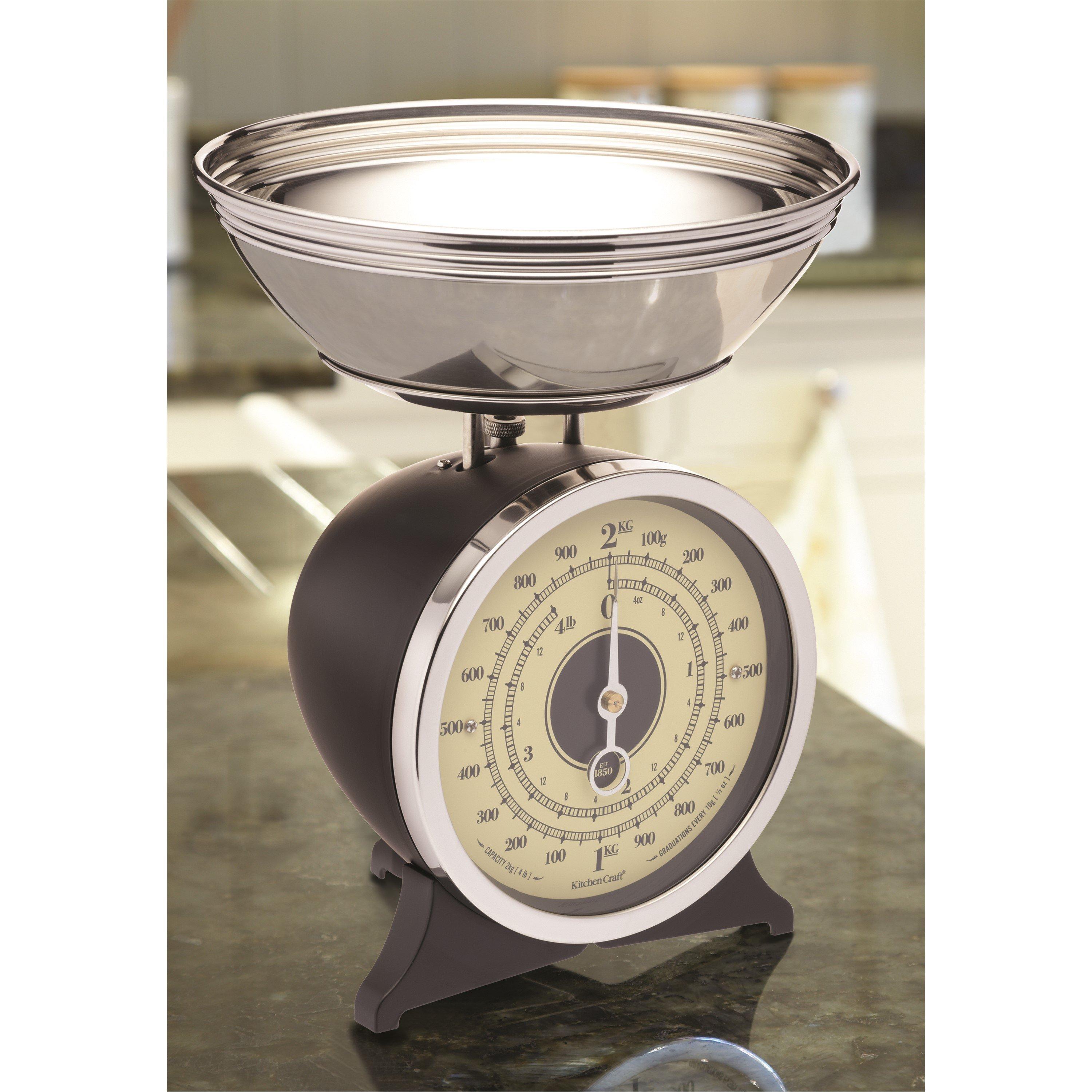 Black - KitchenCraft - Classic Collection Mechanical Kitchen Scale - 3