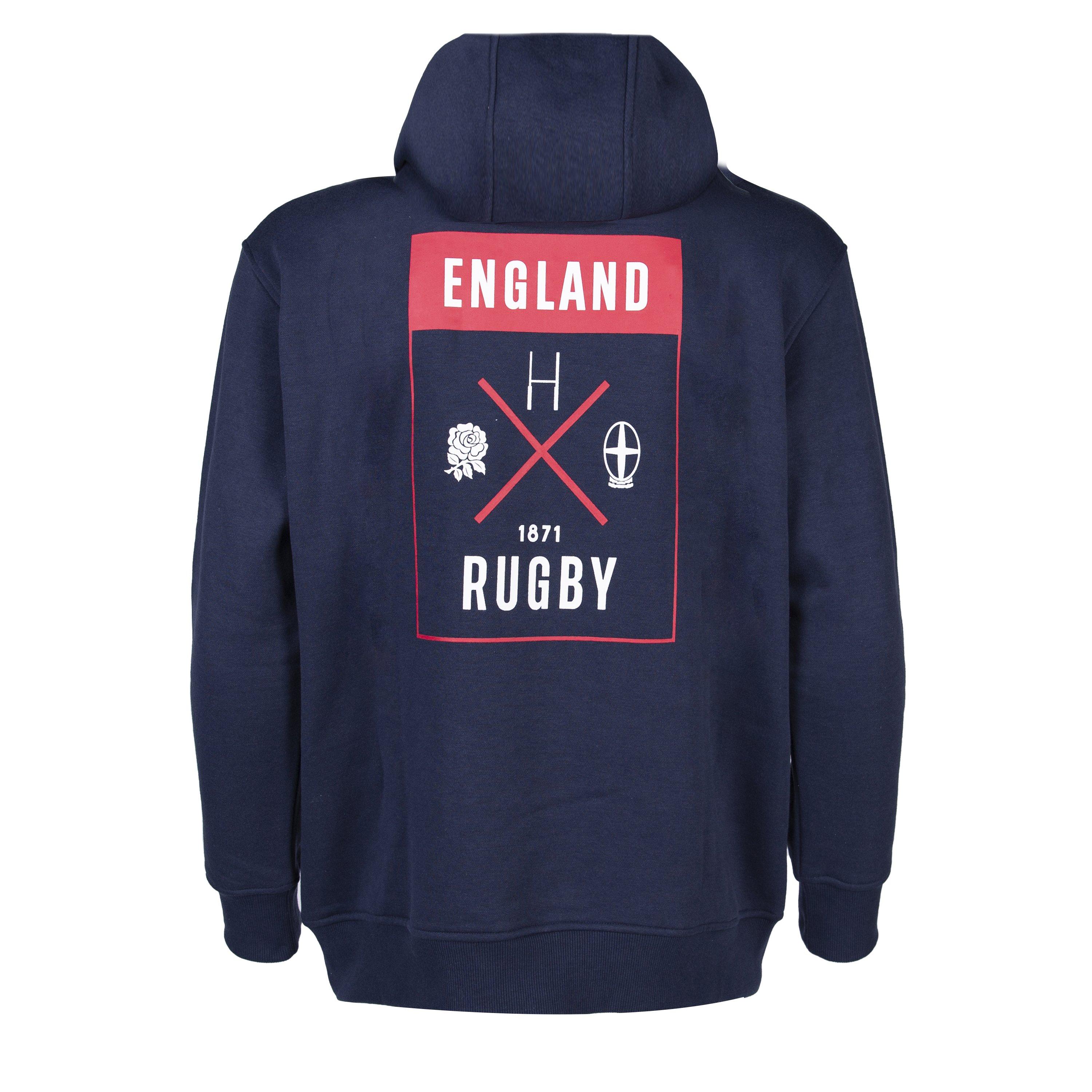 Navy - RFU - England OTH Hoodie Mens - 2