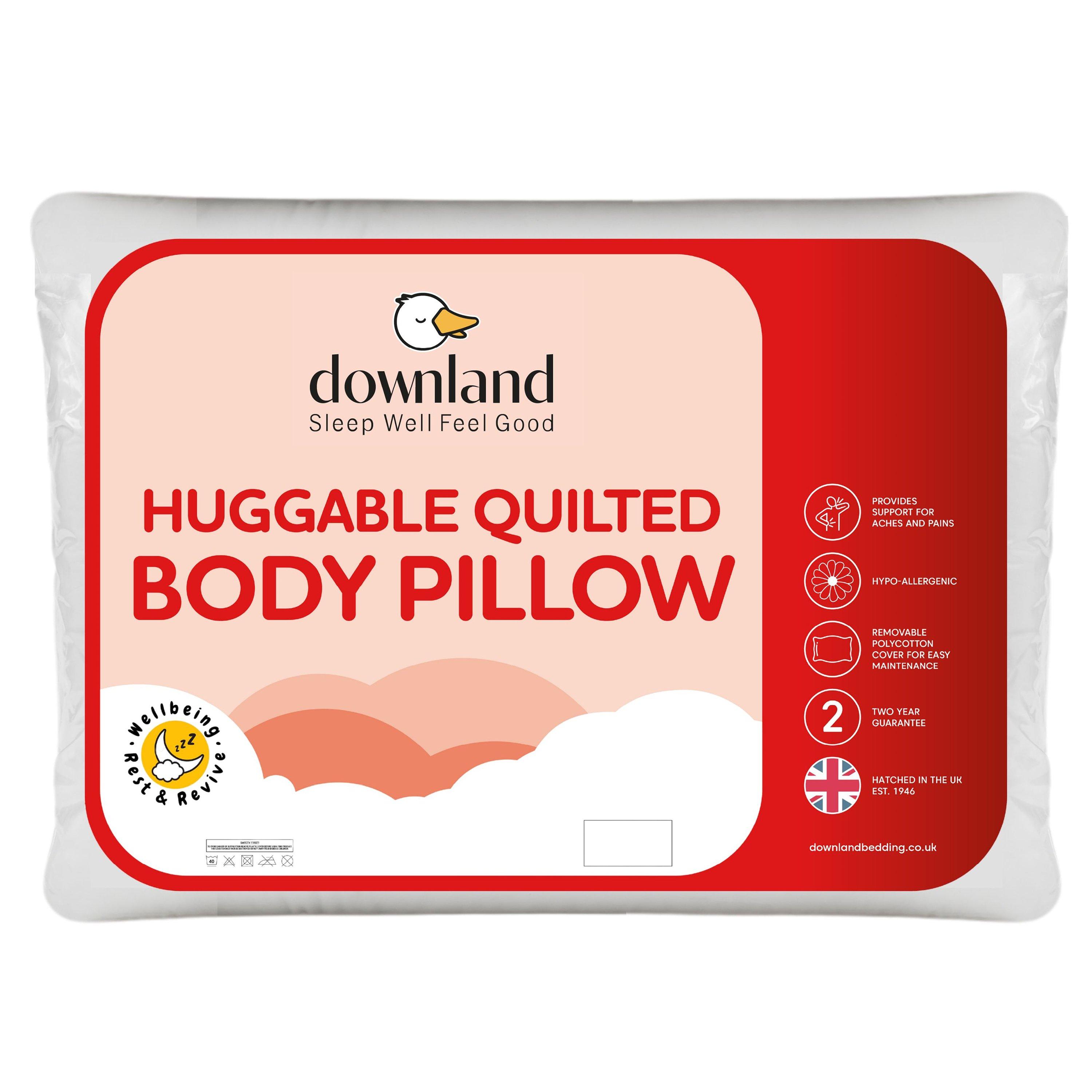 White - Downland - Huggable Body/Bolster Support Pillow - 1