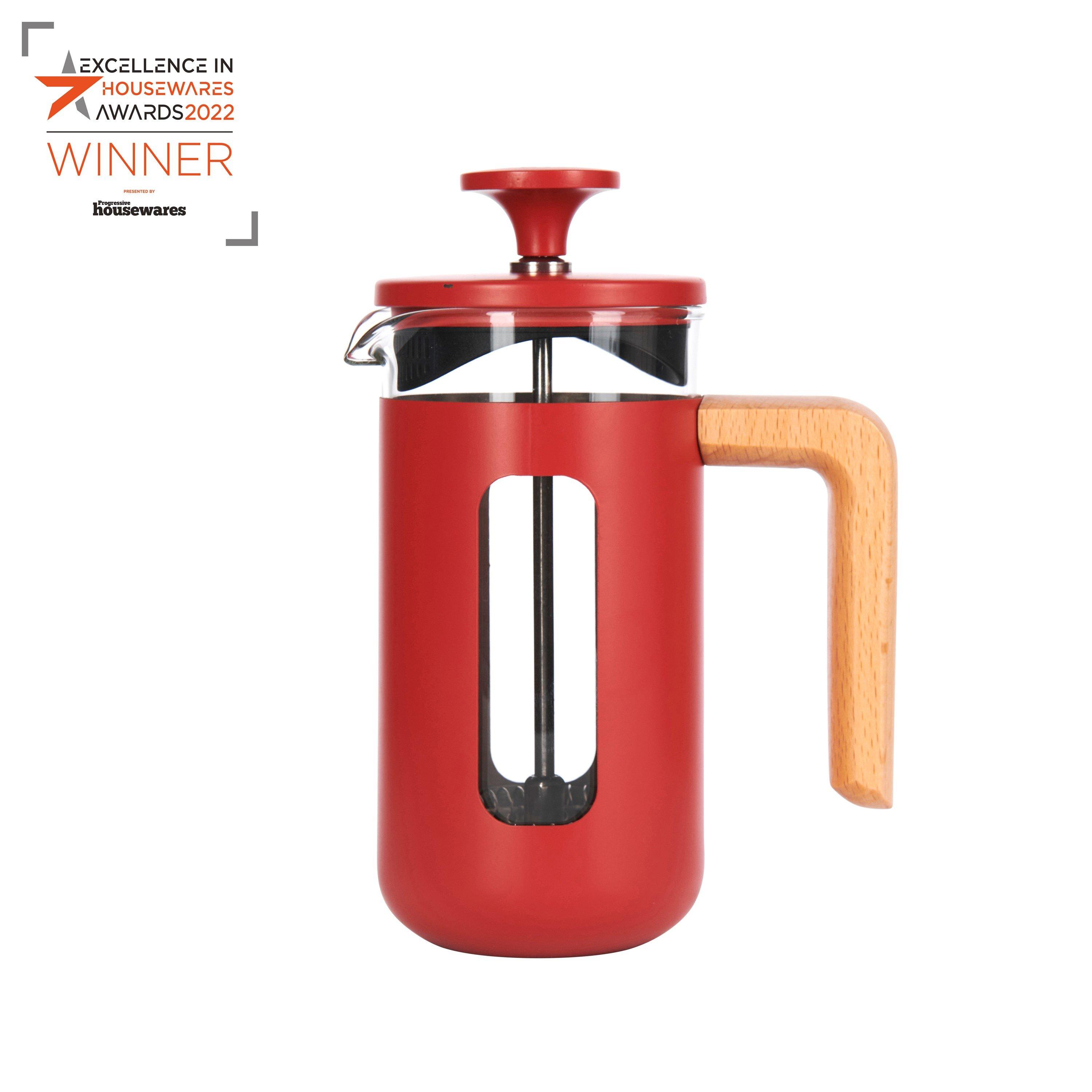 Red - La Cafetiere - La Cafetiere Pisa Glass Cafetiere Red - 1