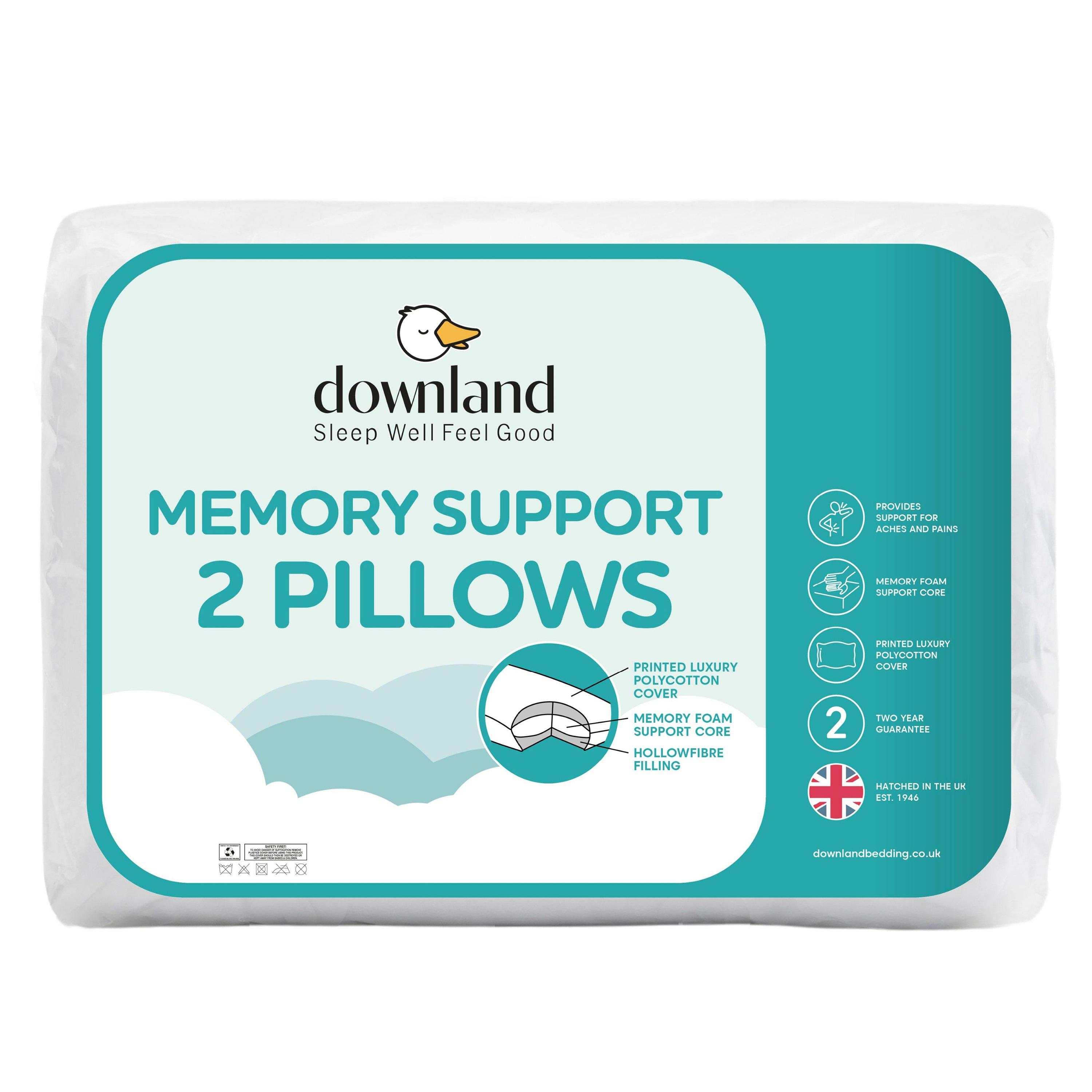 White - Downland - Memory Support Pillow Pair - 1